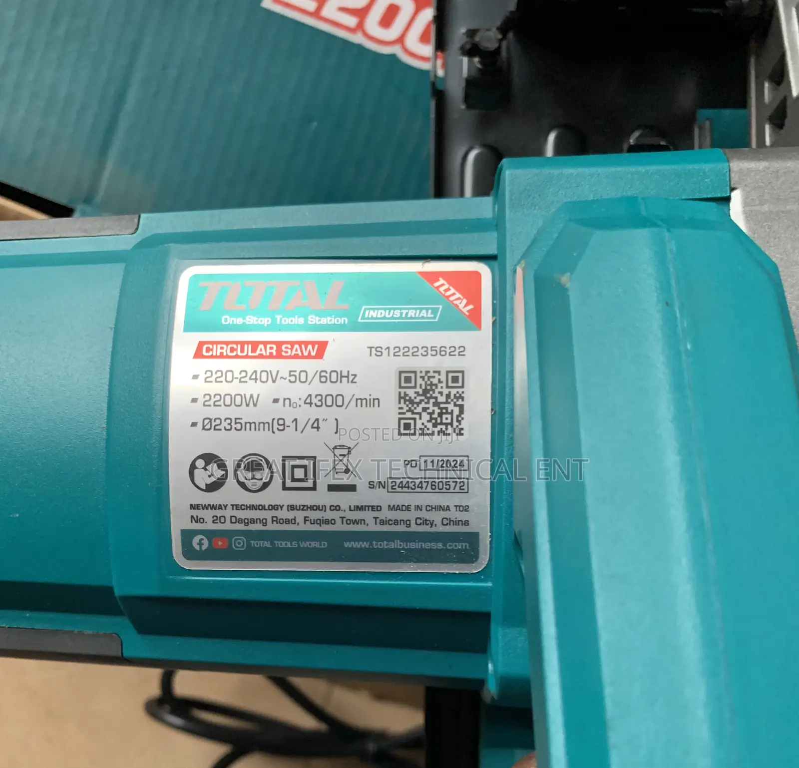 Total Circular Saw 235mm