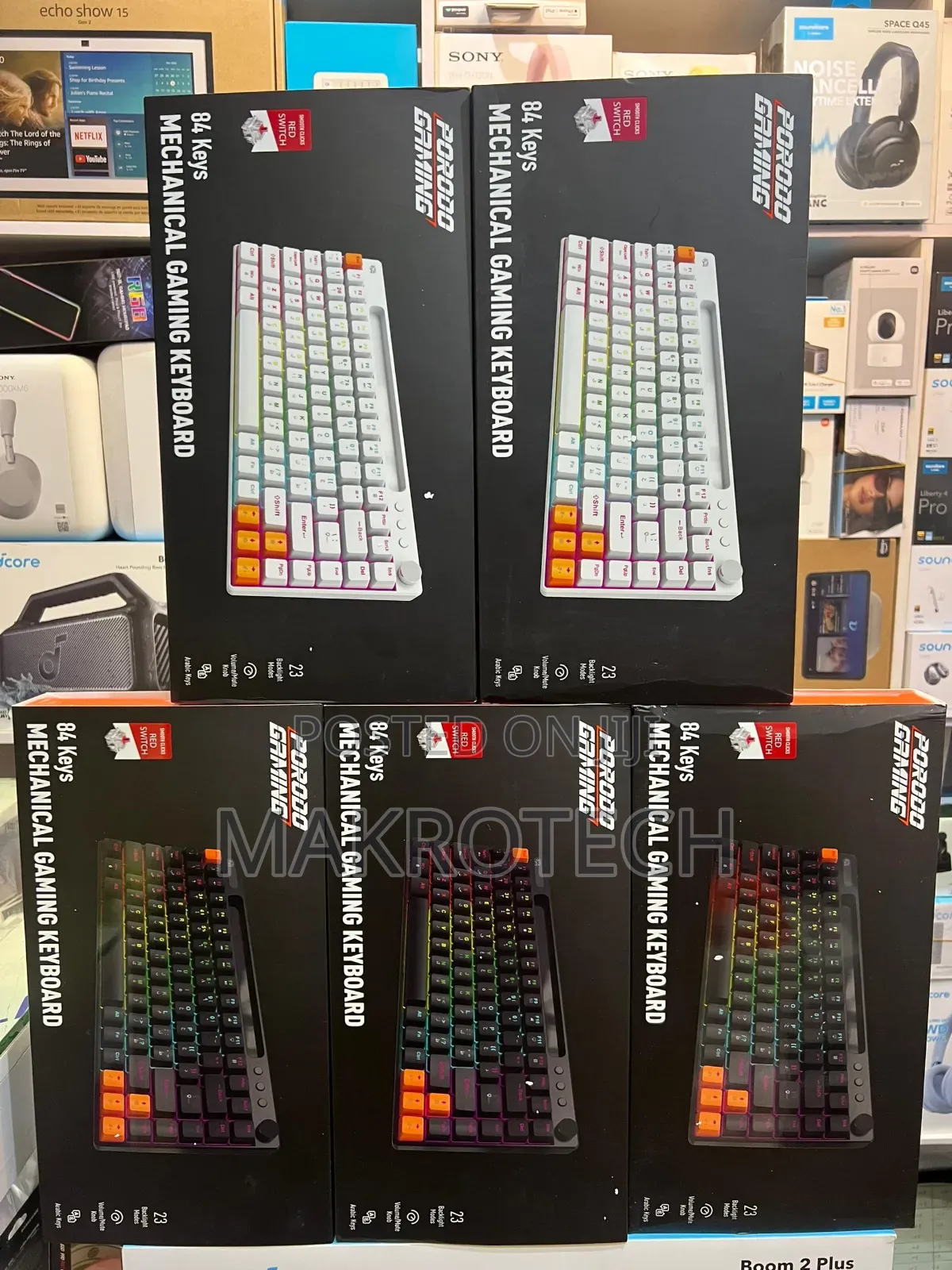 Porodo Gaming 84 Keys Mechanical Gaming Keyboard