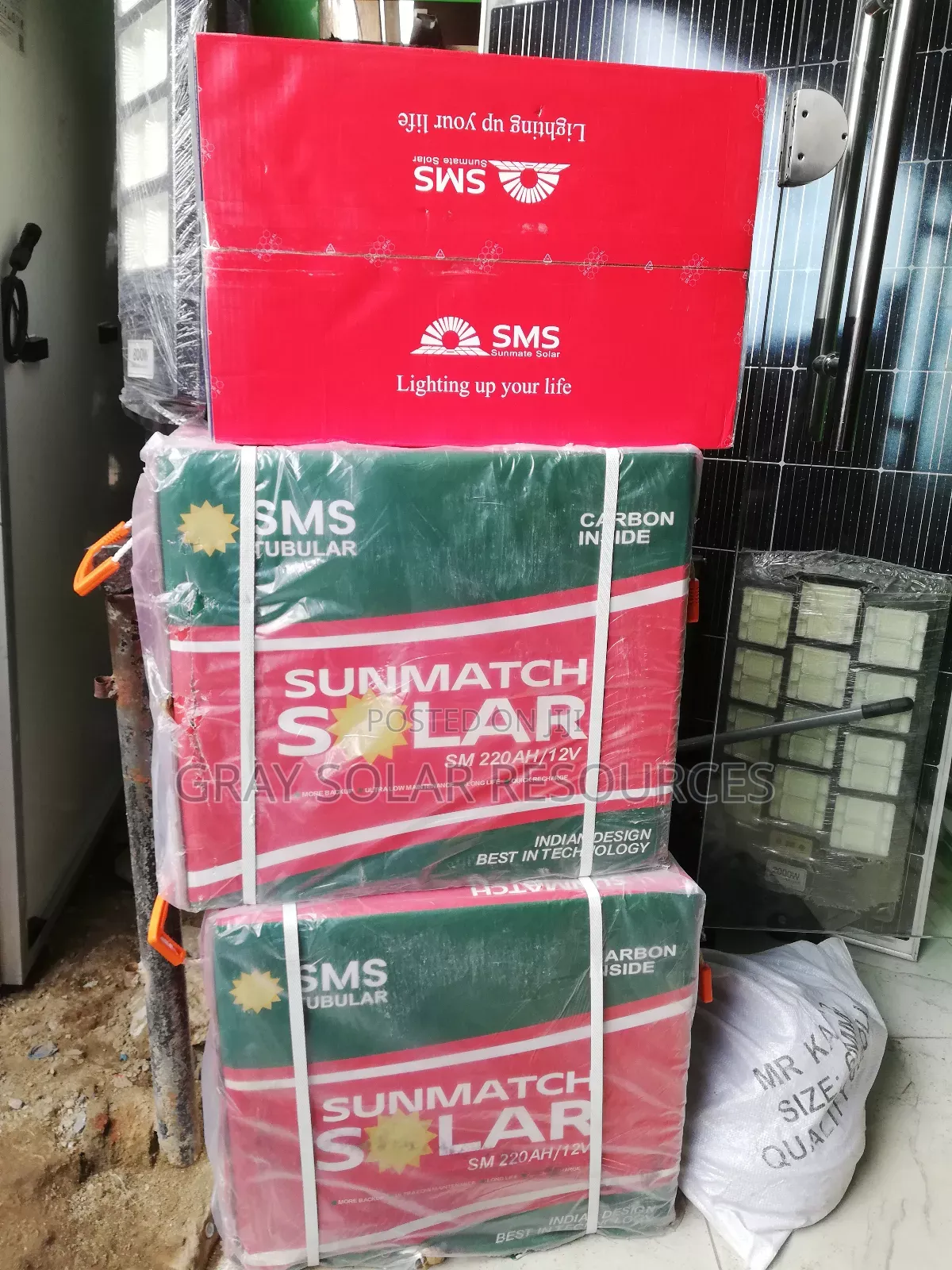 220ah 12v SMS Tubular Inverter Battery