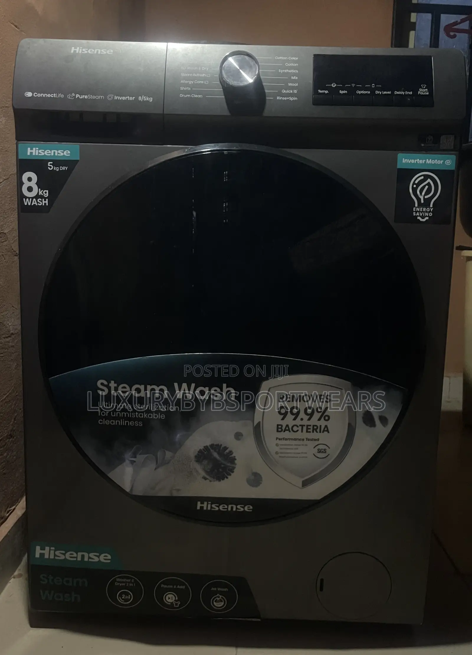 Hisense Wd3q8043bt 8/5kg Front Load (Wash Dry. Washing Machine)