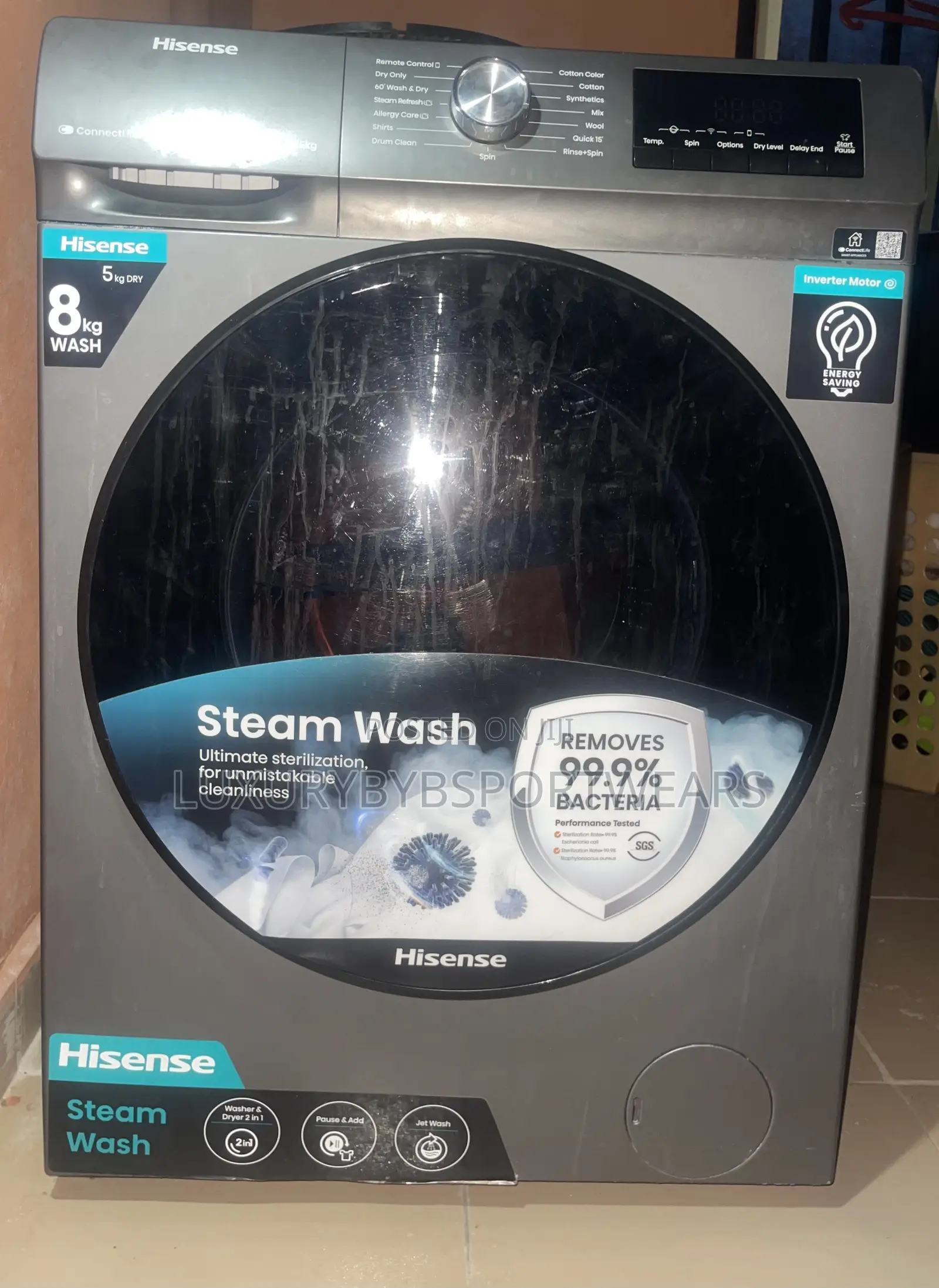 Hisense Wd3q8043bt 8/5kg Front Load (Wash Dry. Washing Machine)