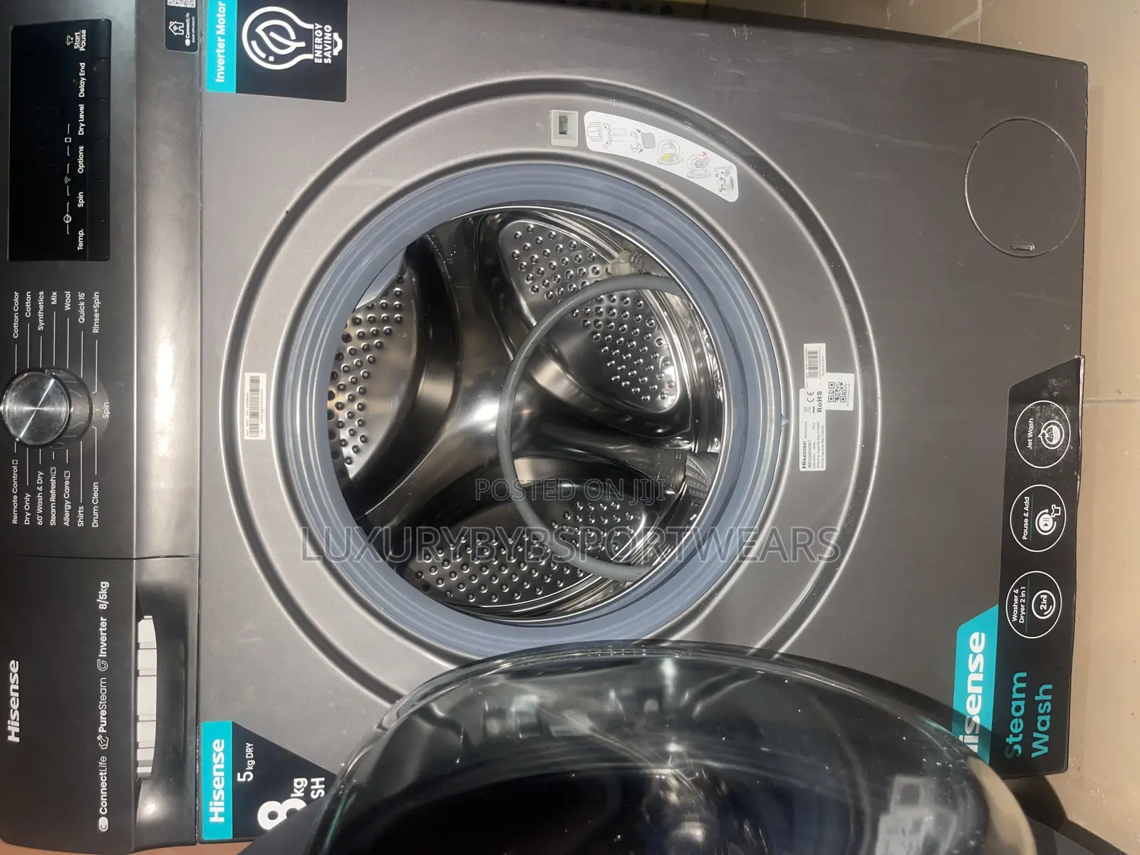 Hisense Wd3q8043bt 8/5kg Front Load (Wash Dry. Washing Machine)