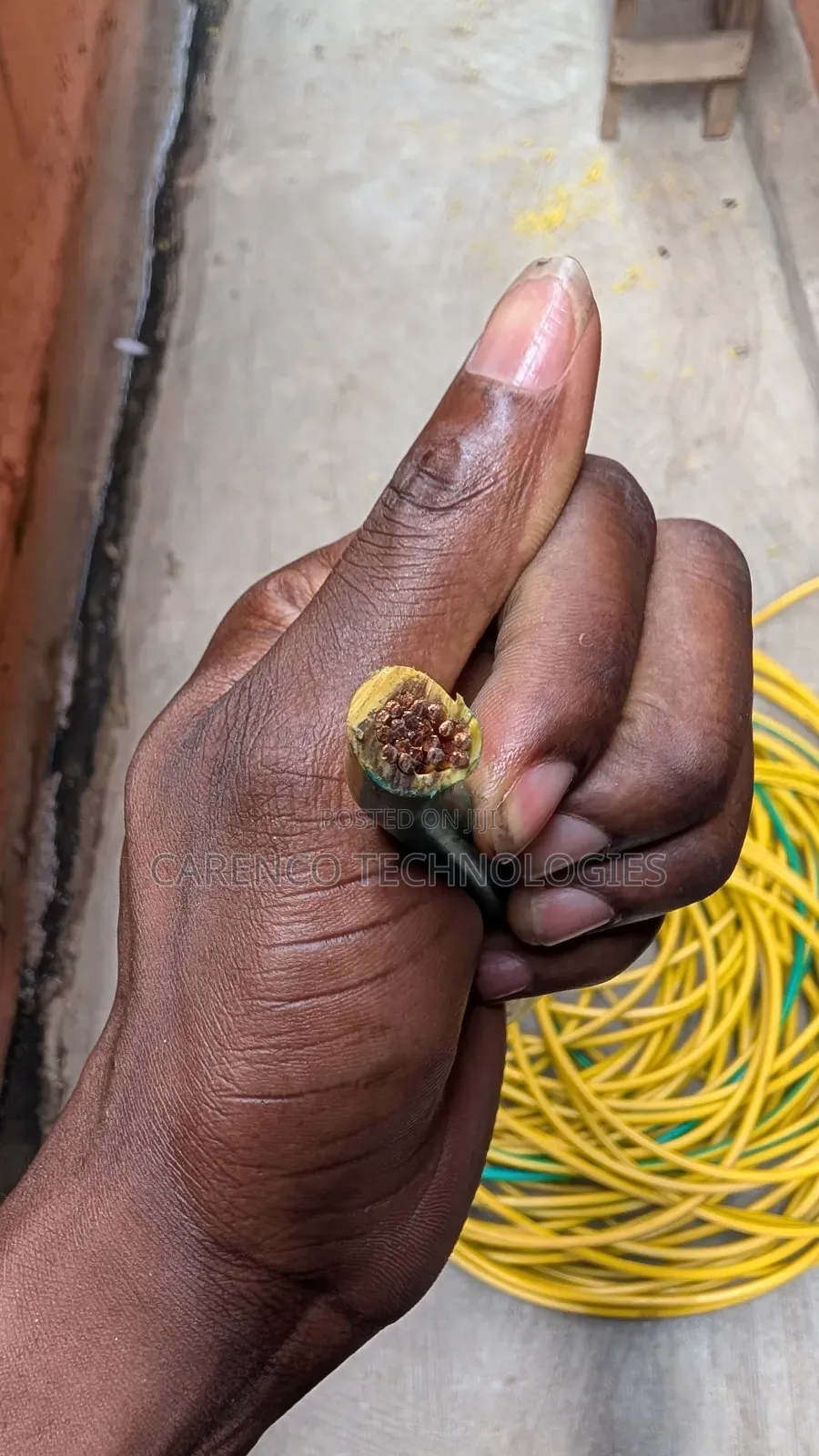 50sqmm 1xcore Pvc Earth Cable (Green/Yellow)