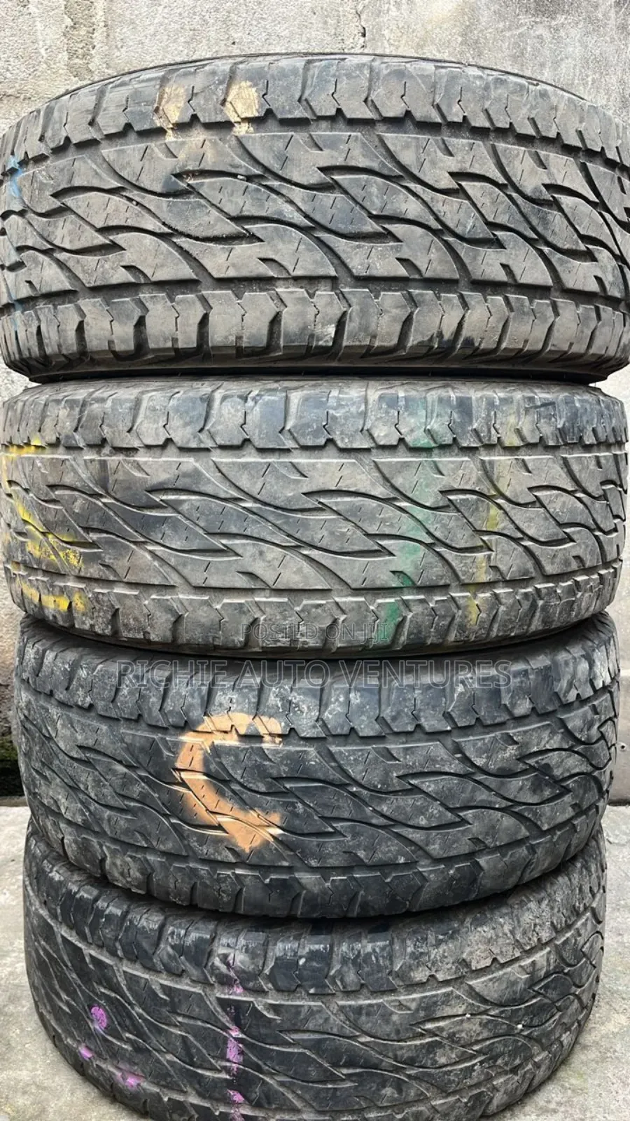 First Grade 265/65r17 Bridgestone Tires.