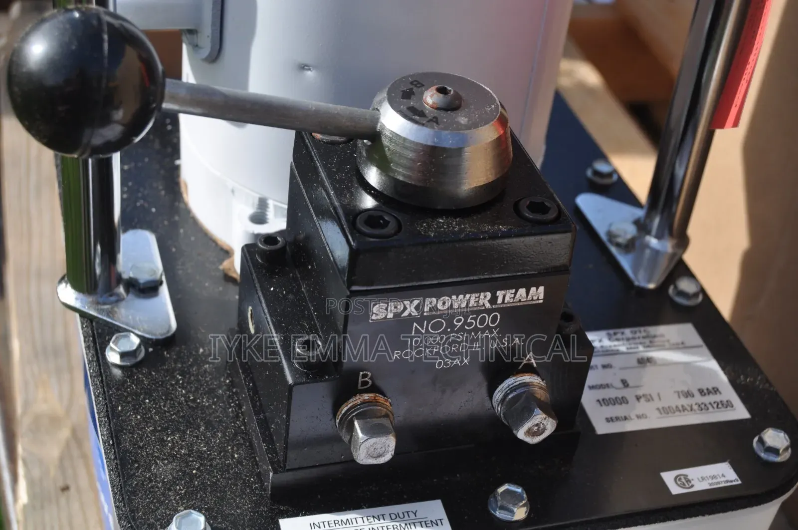 SPX Power Team Otc 4046 Hydraulic Pump Valve Double Acting Cyl 10kpsi