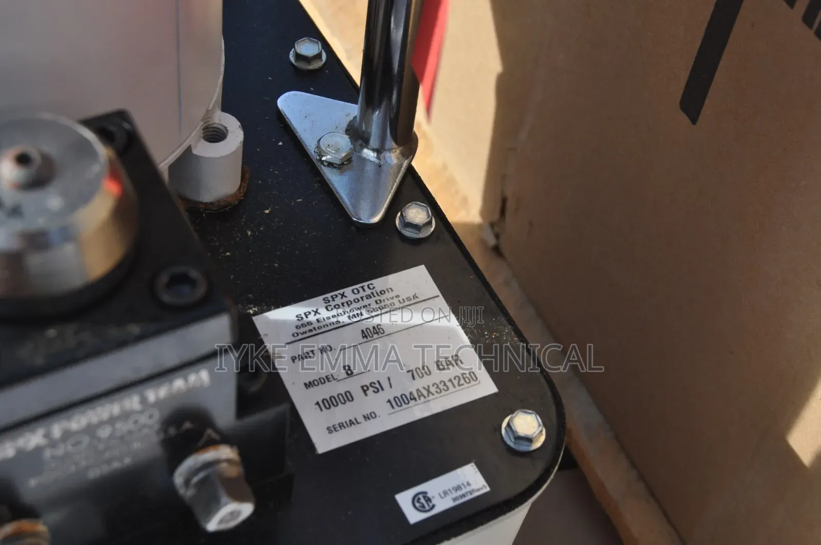 SPX Power Team Otc 4046 Hydraulic Pump Valve Double Acting Cyl 10kpsi