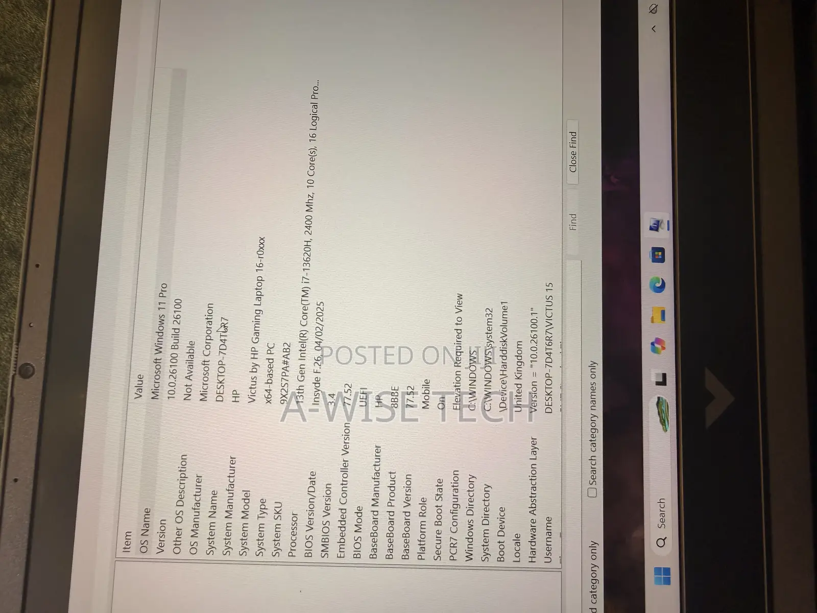 Laptop HP Victus 16 16GB Intel Core I7 SSD 512GB
