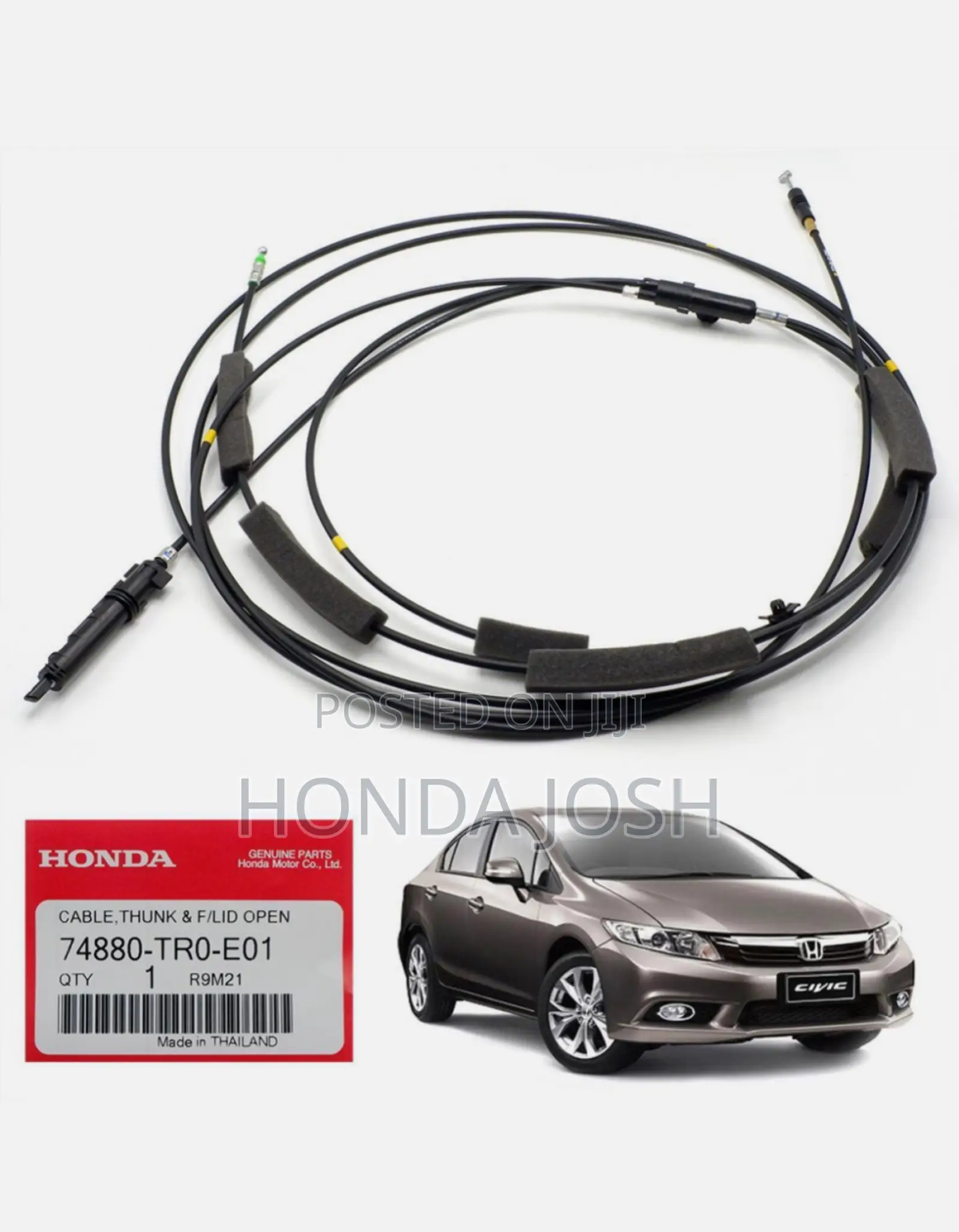 Boot Fuel Tank Cable 2012,2013,2014,2015 Honda Civic