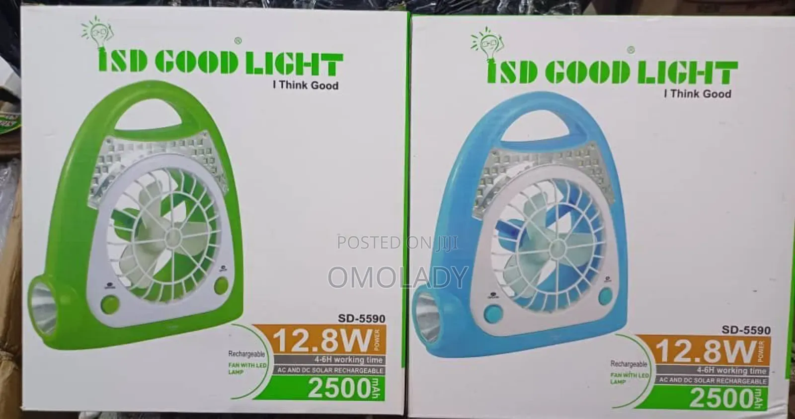 Good Light Rechargable Fan - 2500mah