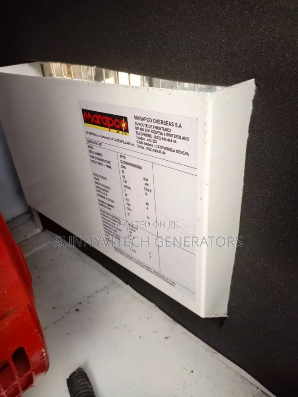 50kva Marapco Perkins Generator Super Silence Almost