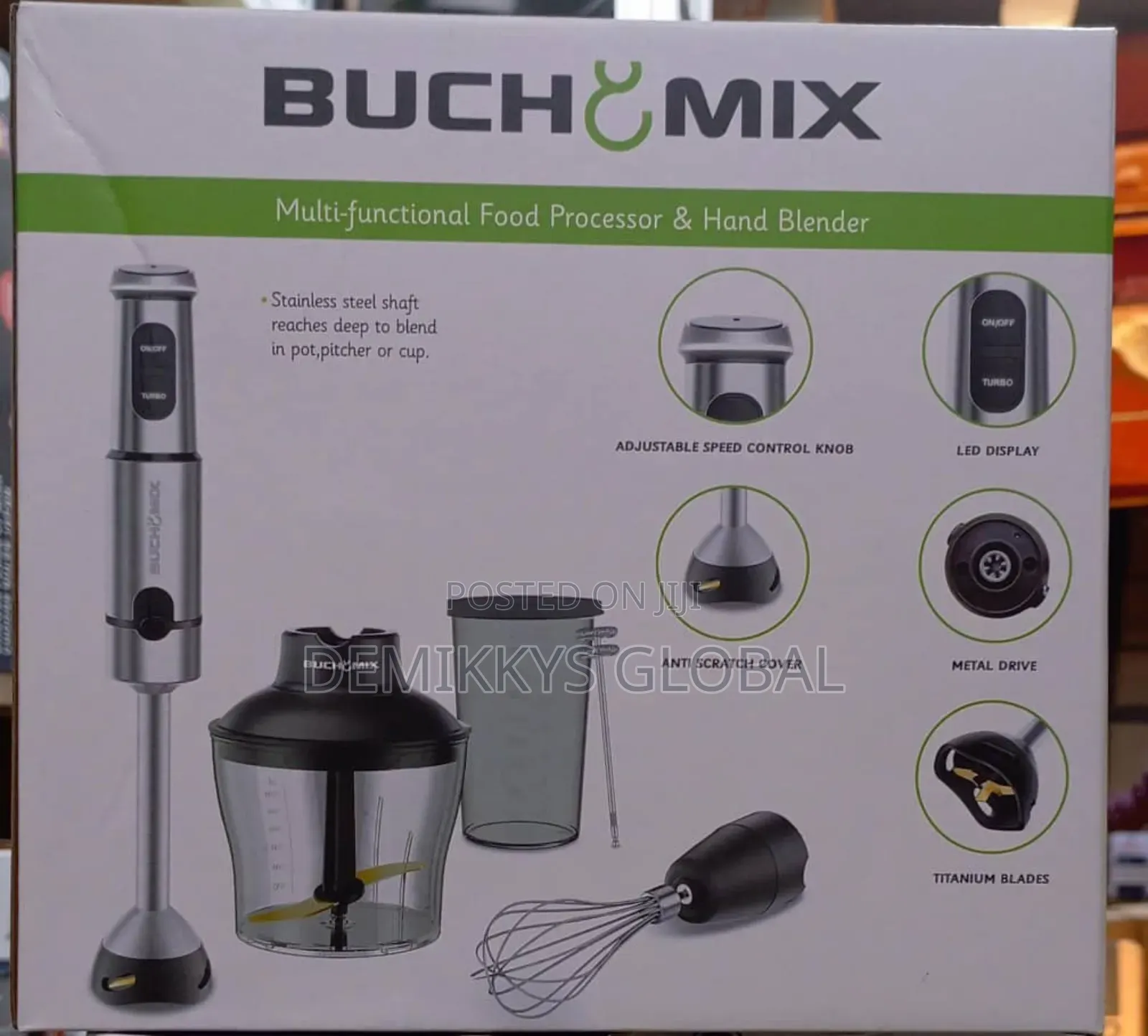 Buchymix 4 in 1 Multifunctional Food Processor Hand Blender Set