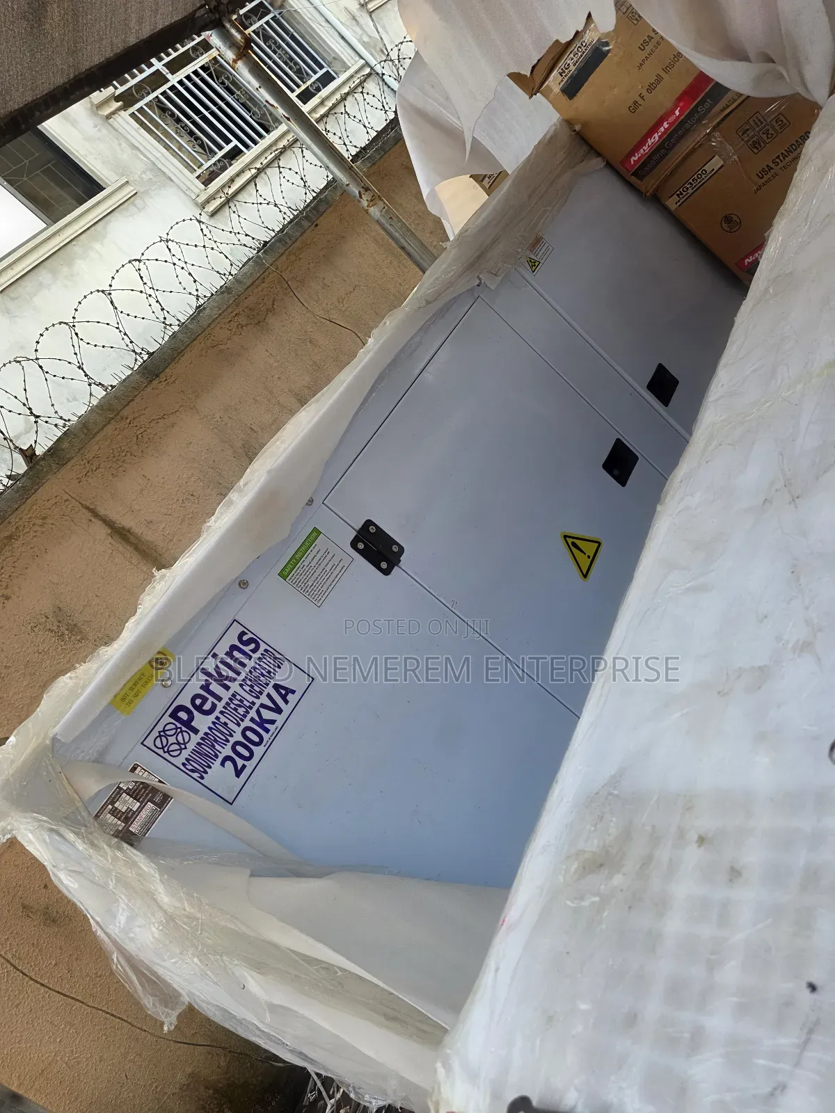 Complete 200kva Brand New Perkins Diesel Soundproof Gen 2years Wty