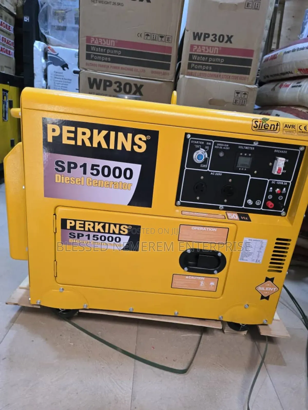 12.5kva Perkins Diesel Soundproof Generator 100% Copper Coil