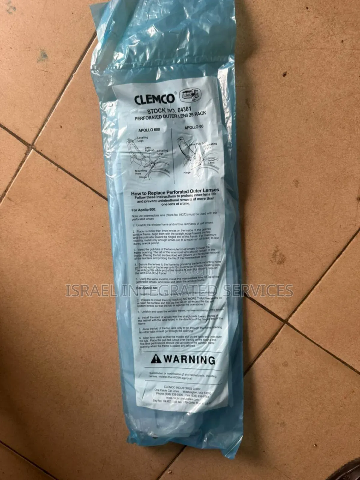 Clemco Outer Lens 25 Pack Apollo 600 & Apollo 60