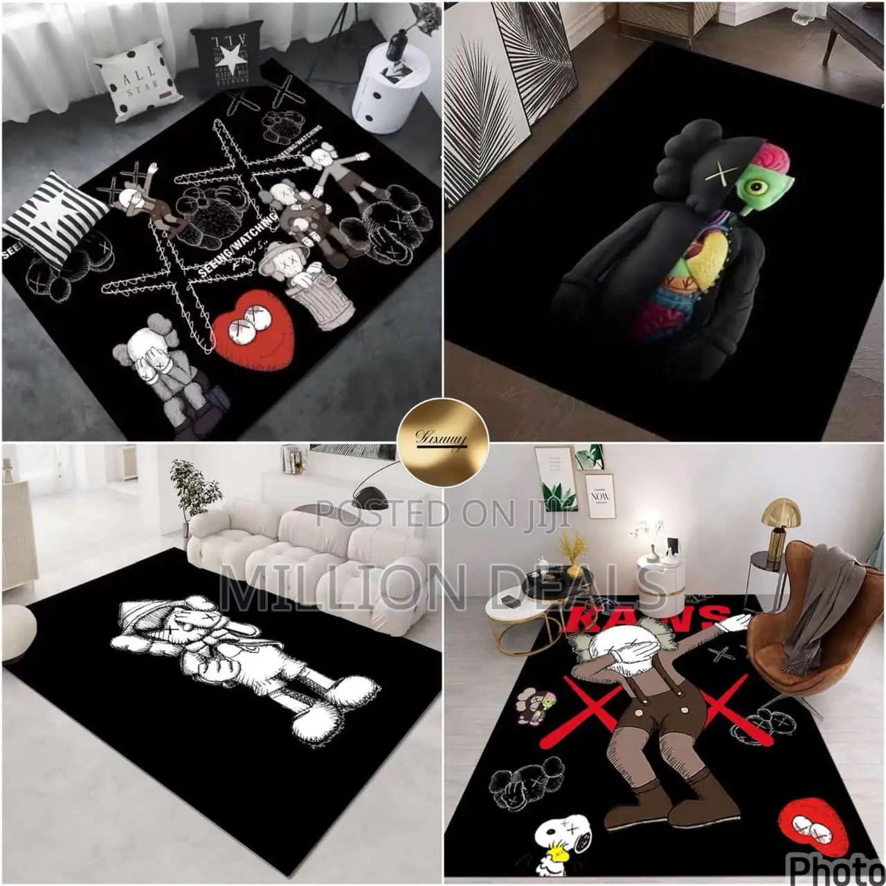 Top Quality Designer Center Rug Size - 5 by 7ft