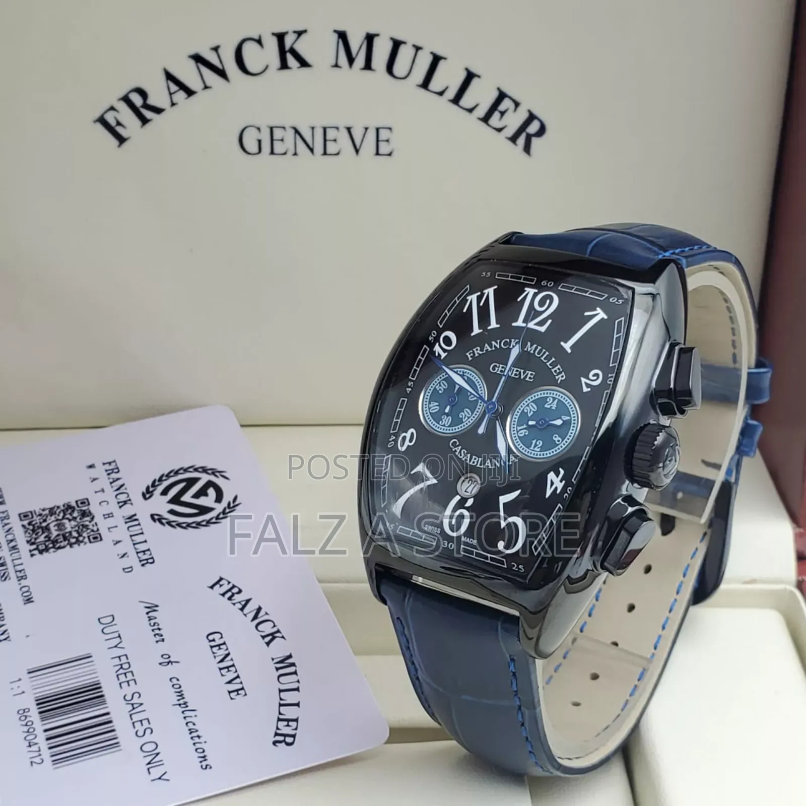 Franck Muller Leather Wristwatch(Chronography)(Quartz Movement)