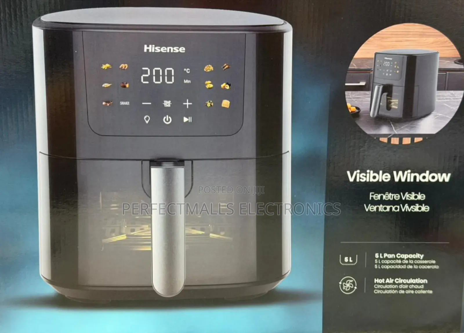 Hisense 5l Air Fryer With Visible Window
