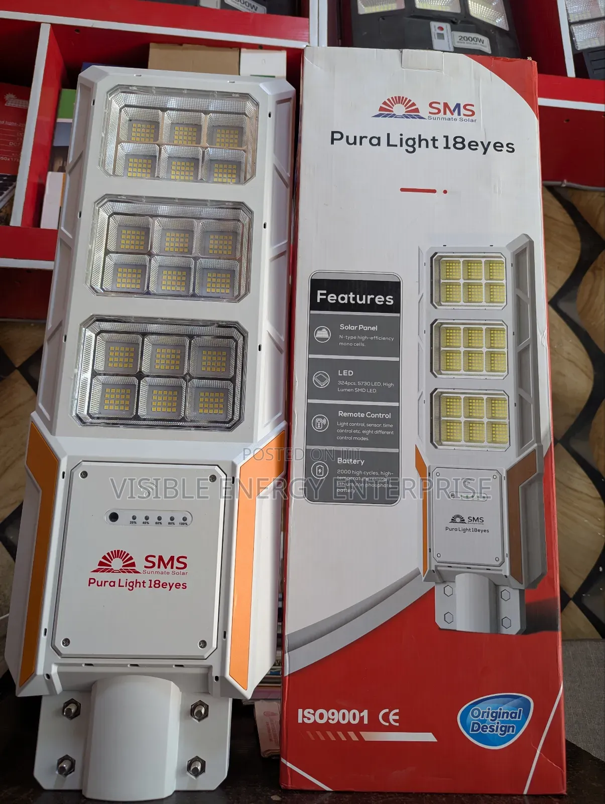SMS Pura Light 18eyes All-in-One Solar Street Light