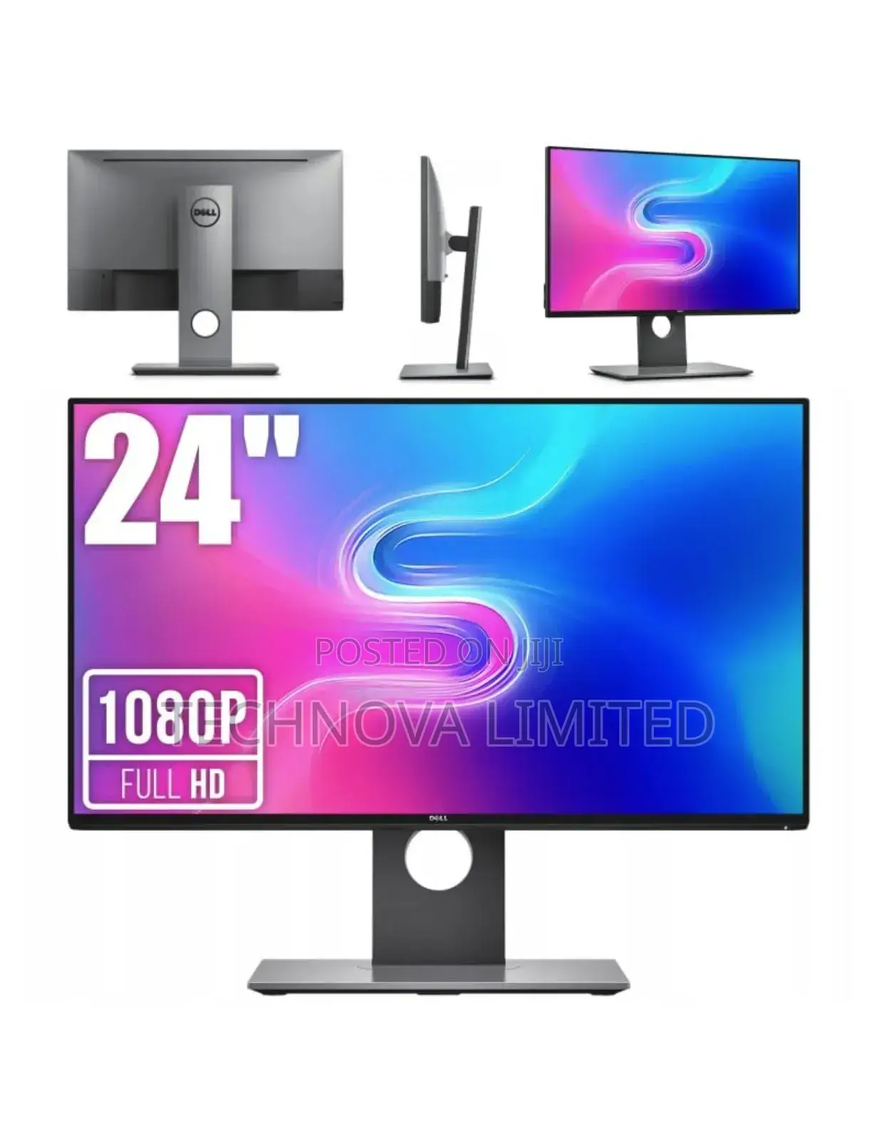 Dell Ultrasharp 24 Inch Infinity Edge Monitor - U2417h, FHD Ips Hdmi