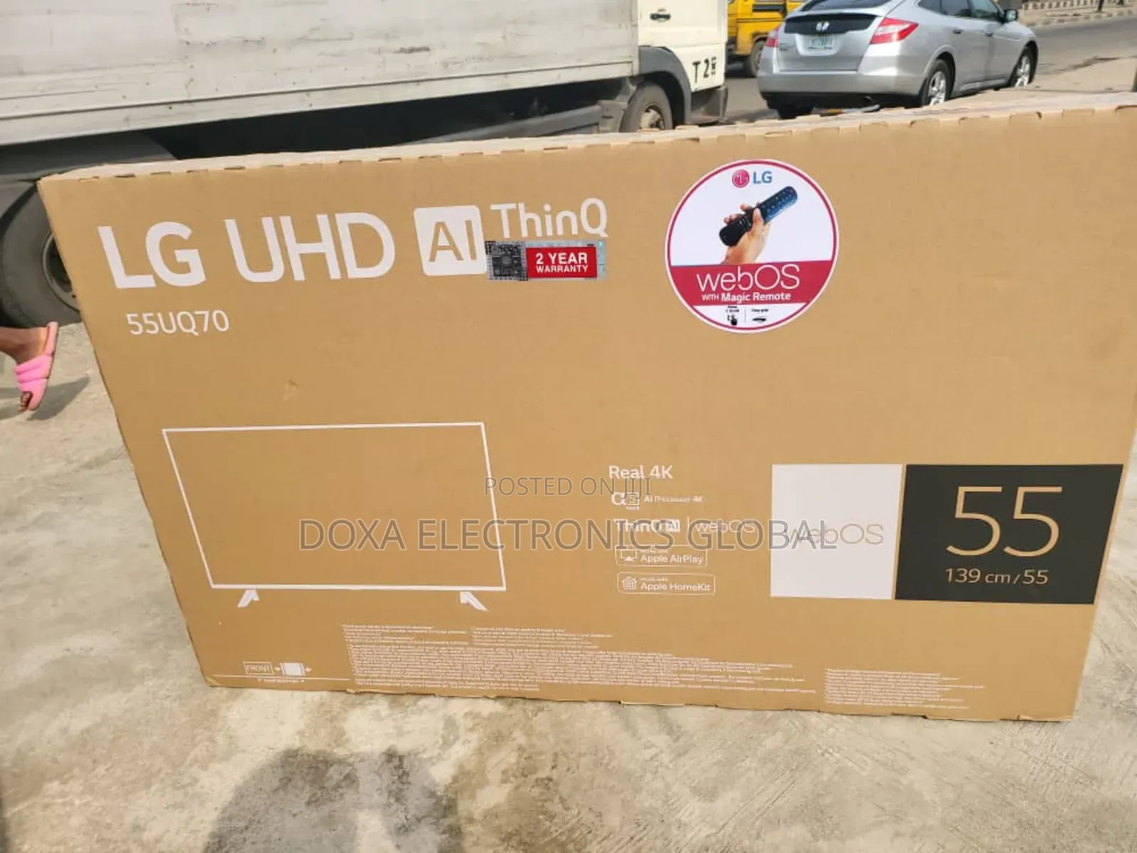 Lg Tv 55"Uhd, Ai Processor 4k Smart