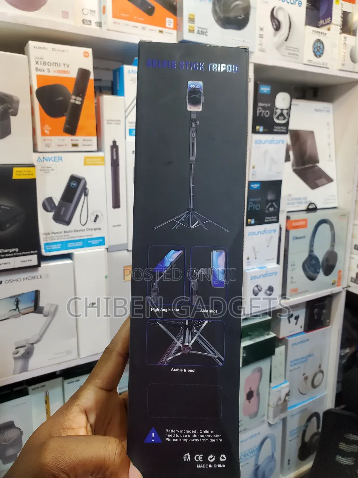 Monopod C12 Ai Face Tracking Selif Stick Tripod
