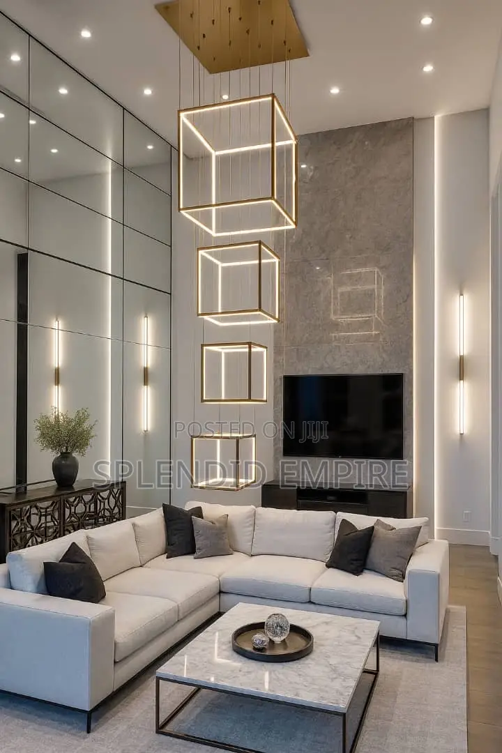 Box Drop Led Chandelier