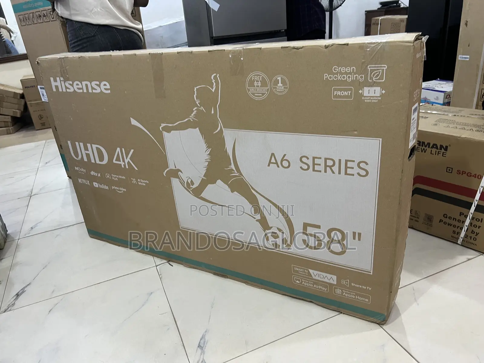Hisense 58 Inches Uhd Smart Tv With Ultra High Definition Display
