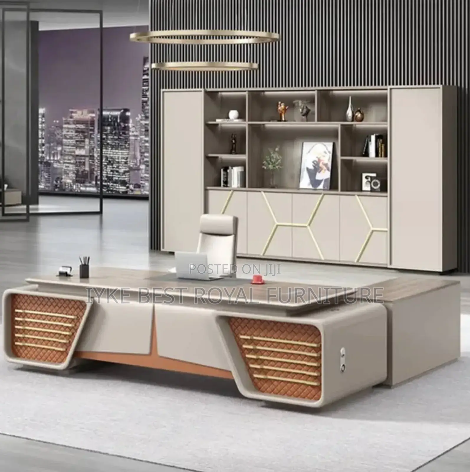 High Classic Office Executive Table With Extension