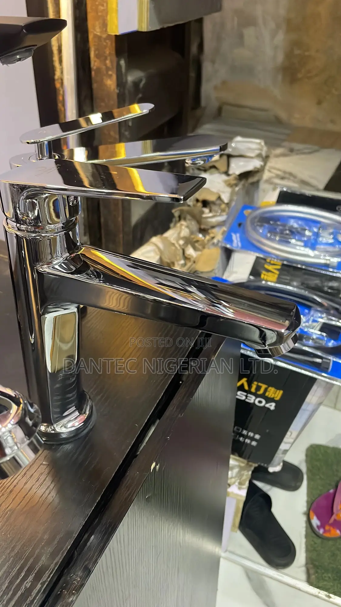 V-Shape Chrome Basin Mixer Tap