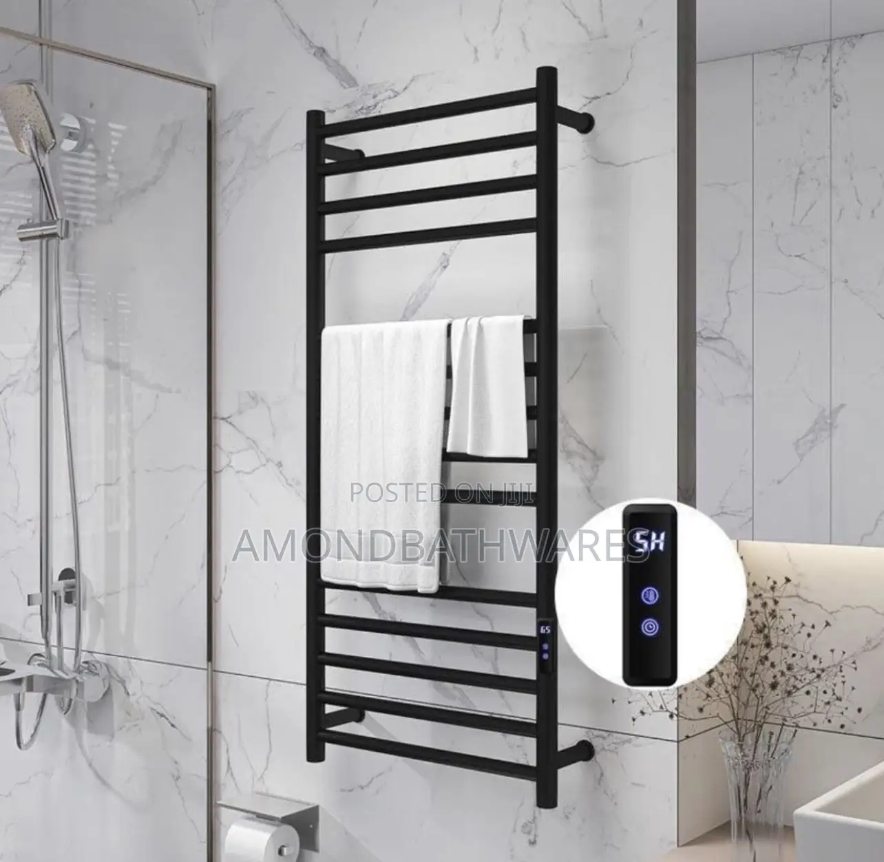 Black Multiple Electric Towel Warmer
