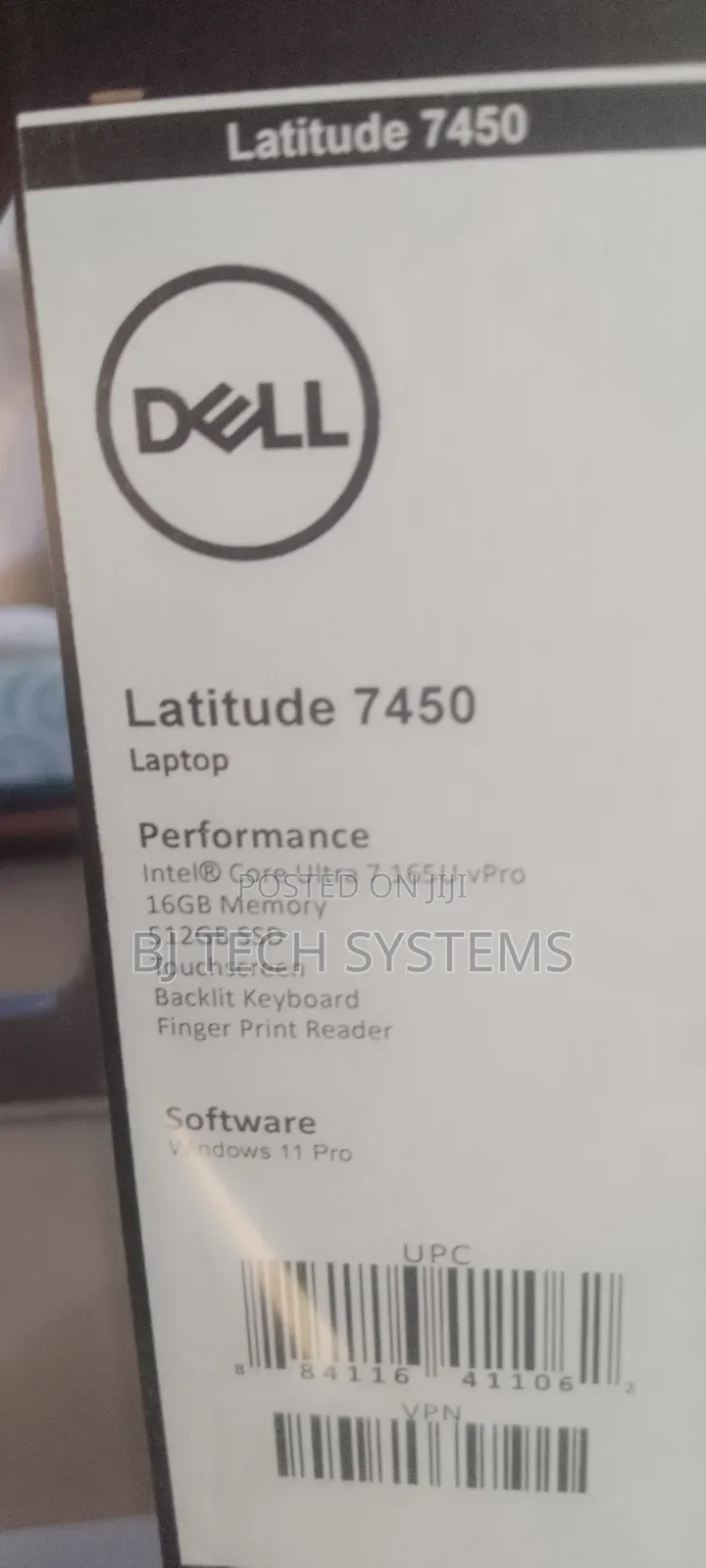 New Laptop Dell Latitude 7450 16GB Intel Core Ultra 7 SSD 512GB