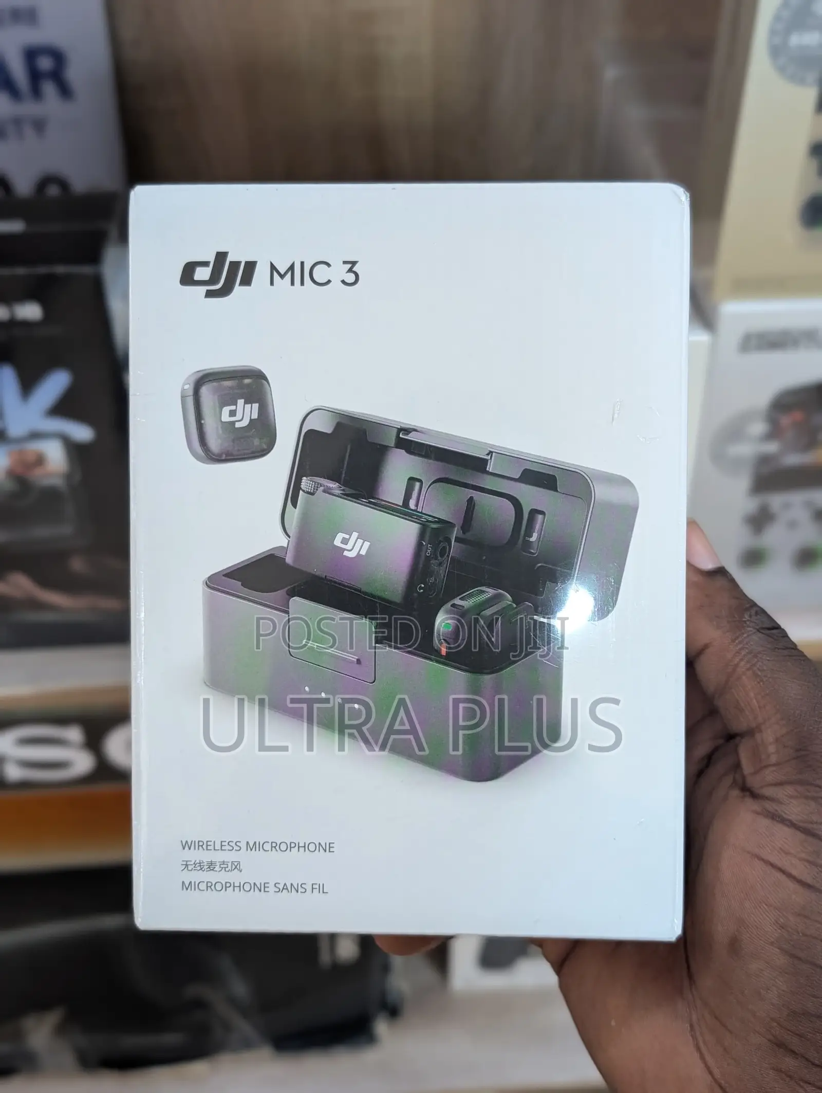 Dji Mic 3 Microphone (2 Tx + 1 Rx + Charging Case), Wireless Mic