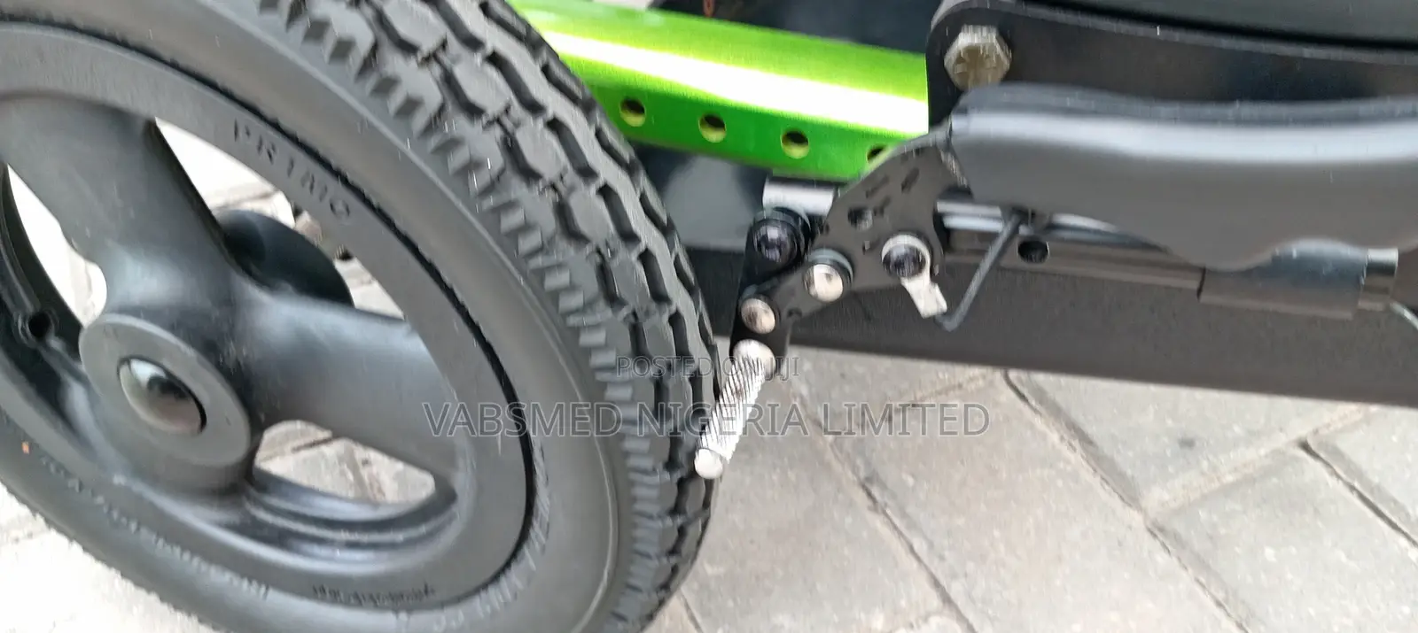 Pediatric Tilt-in-Space Wheelchair -Green Frame