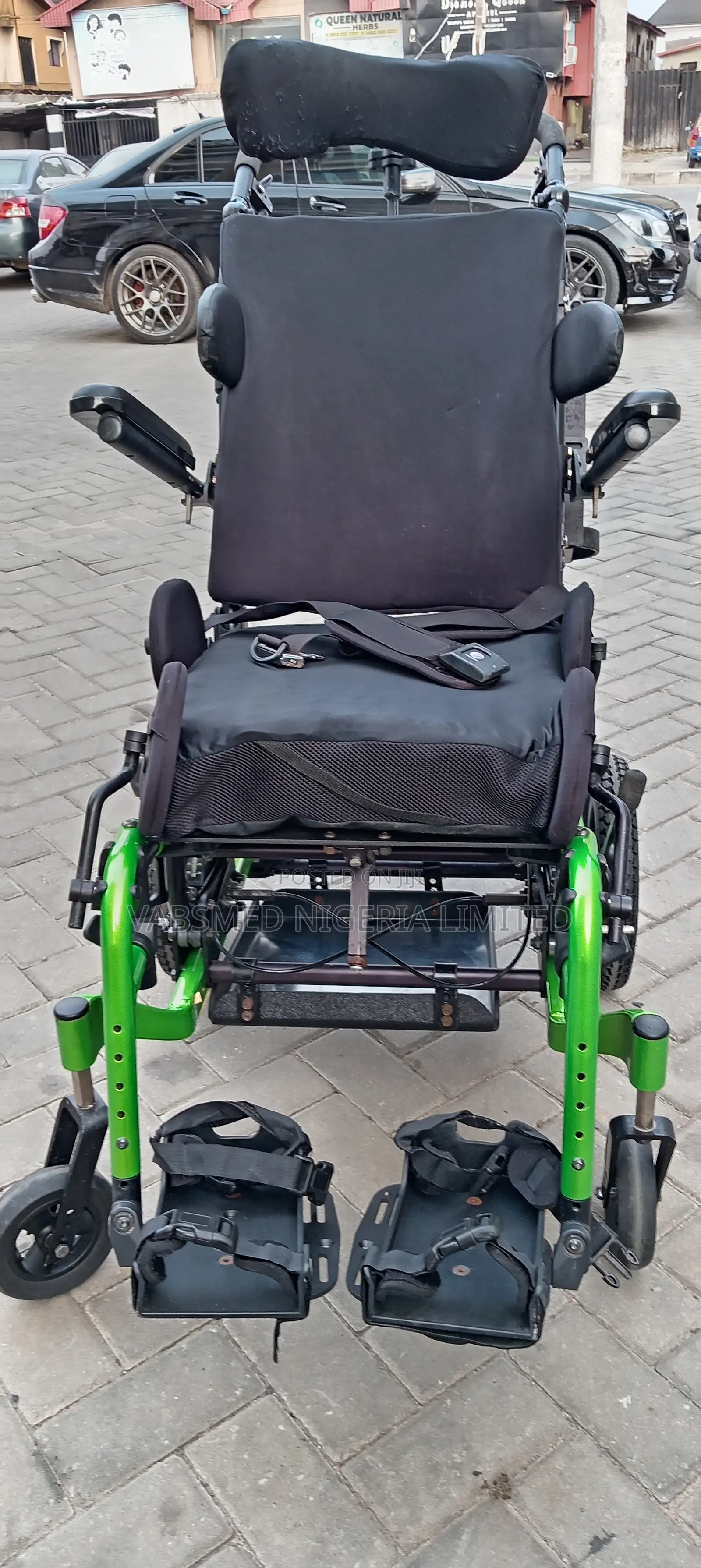Pediatric Tilt-in-Space Wheelchair -Green Frame