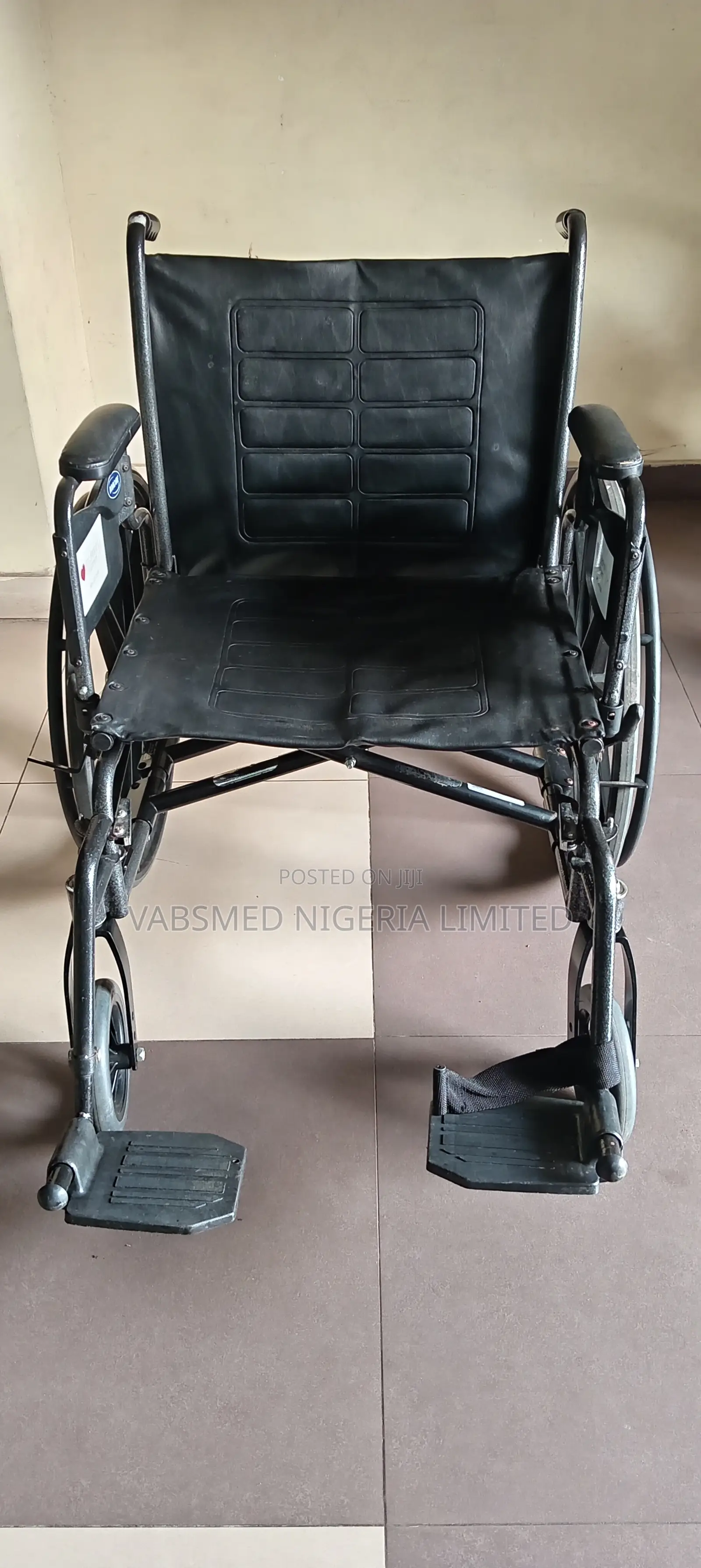 Standard Folding Manual Wheelchair – Black Frame