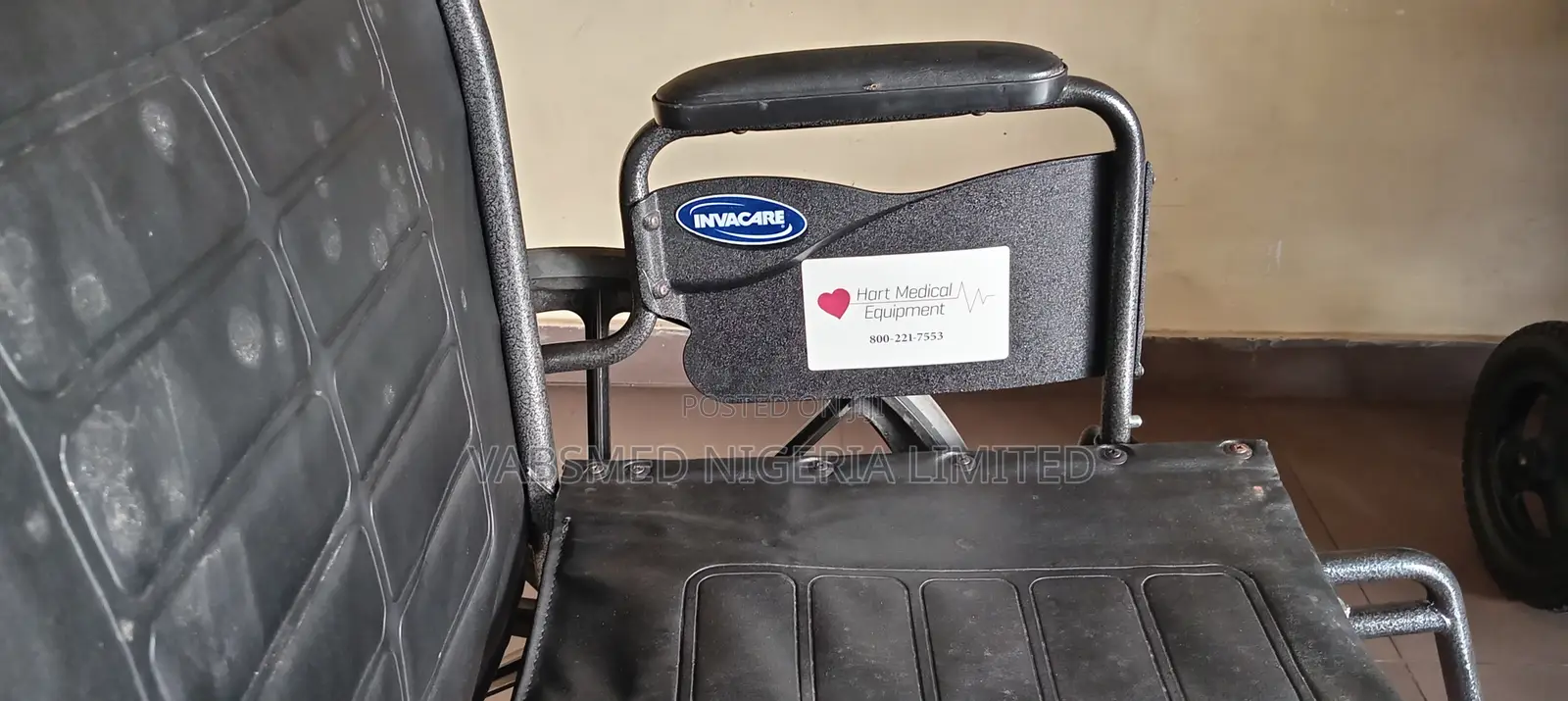 Standard Folding Manual Wheelchair – Black Frame