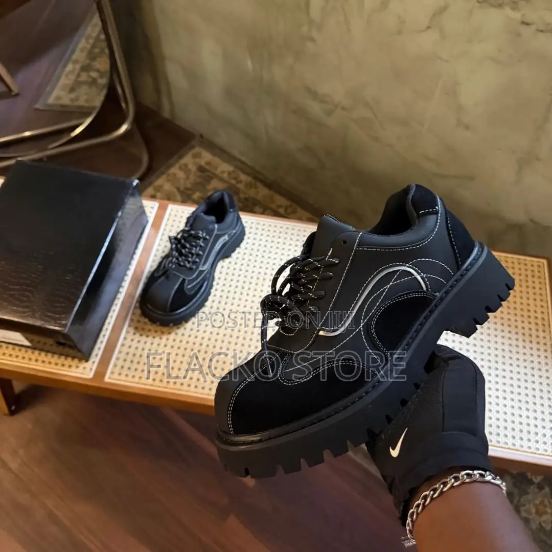 Original Black Derby Lace Up Shoes