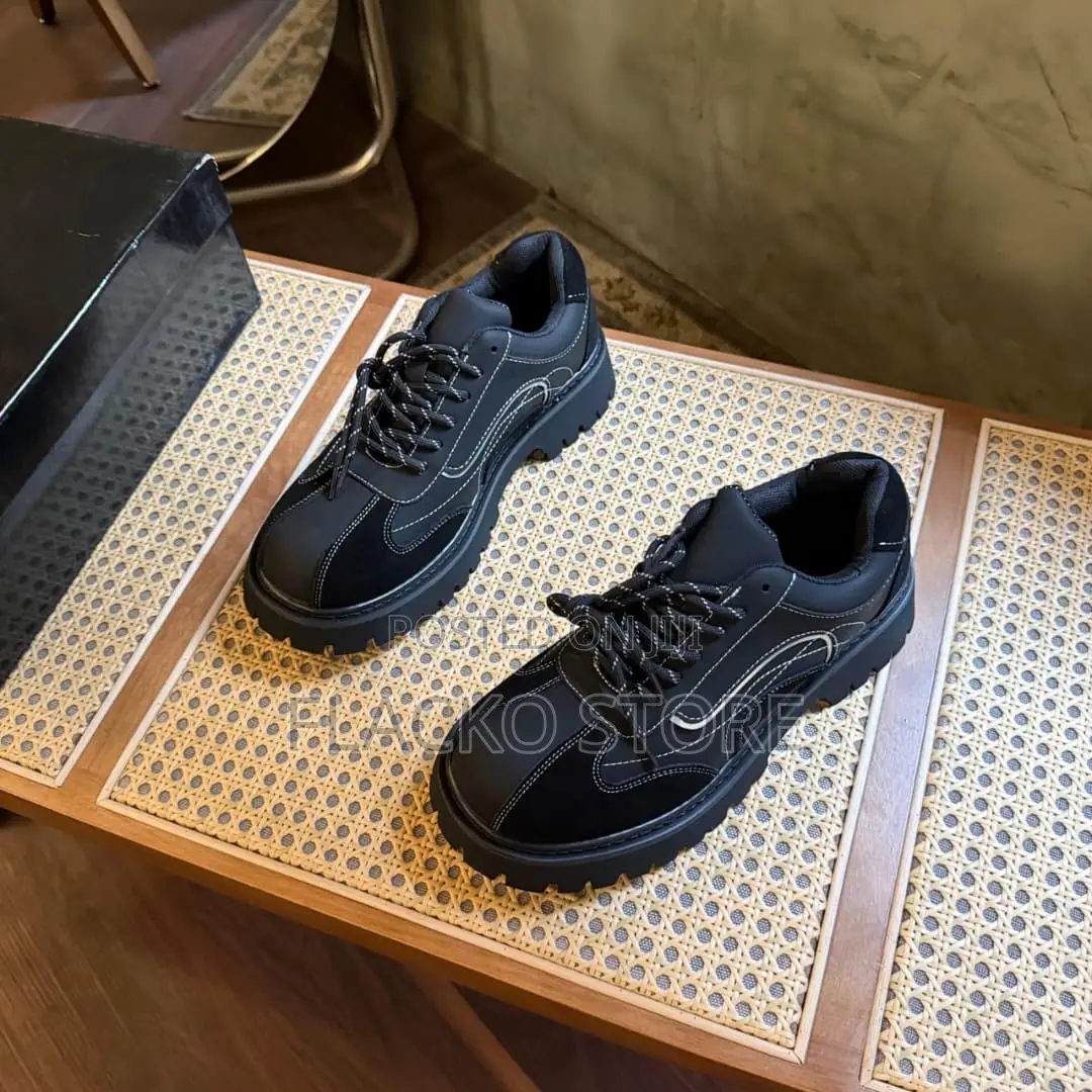 Original Black Derby Lace Up Shoes