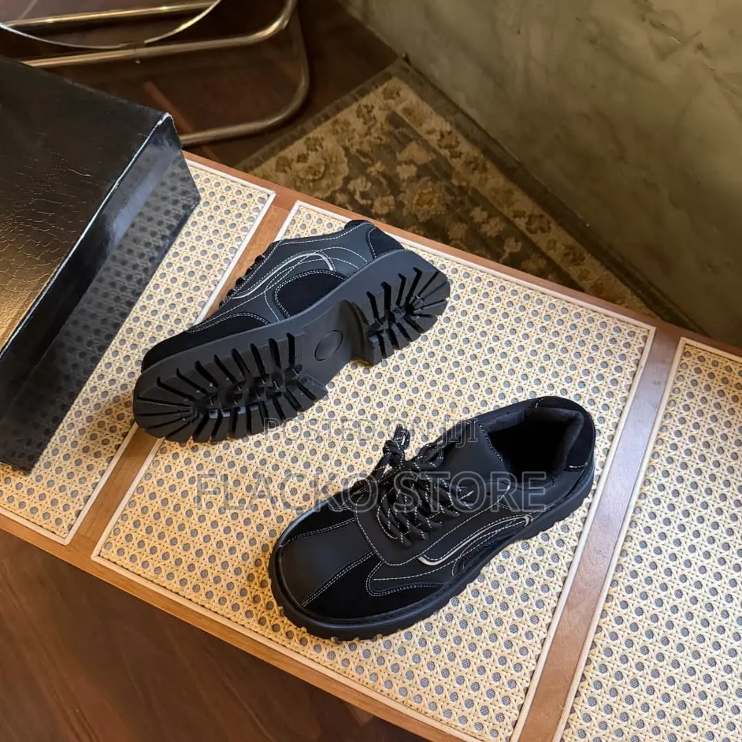 Original Black Derby Lace Up Shoes