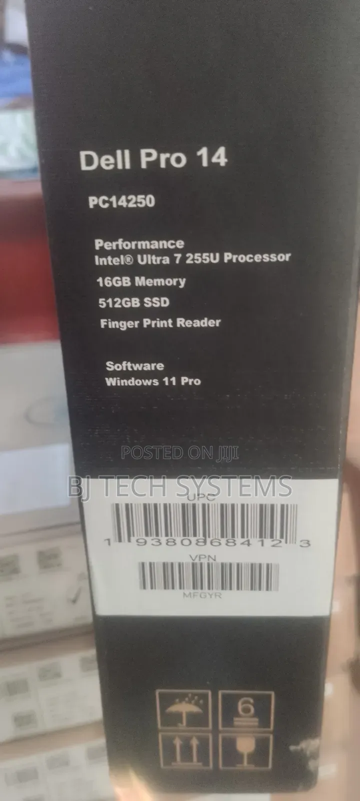 New Laptop Dell Pro 14 16GB Intel Core Ultra 7 SSD 512GB