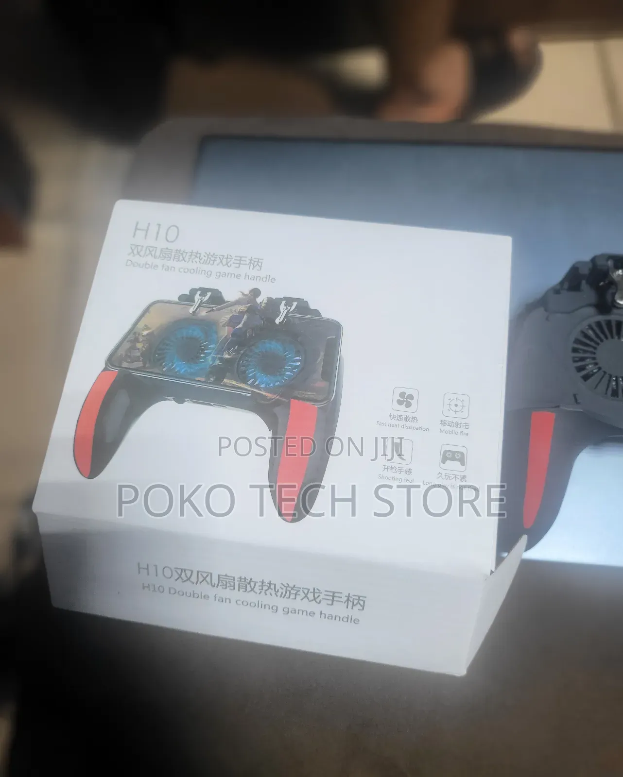 Xo H10 Dual Fan Cooling Game Handle For Mobile Phones.