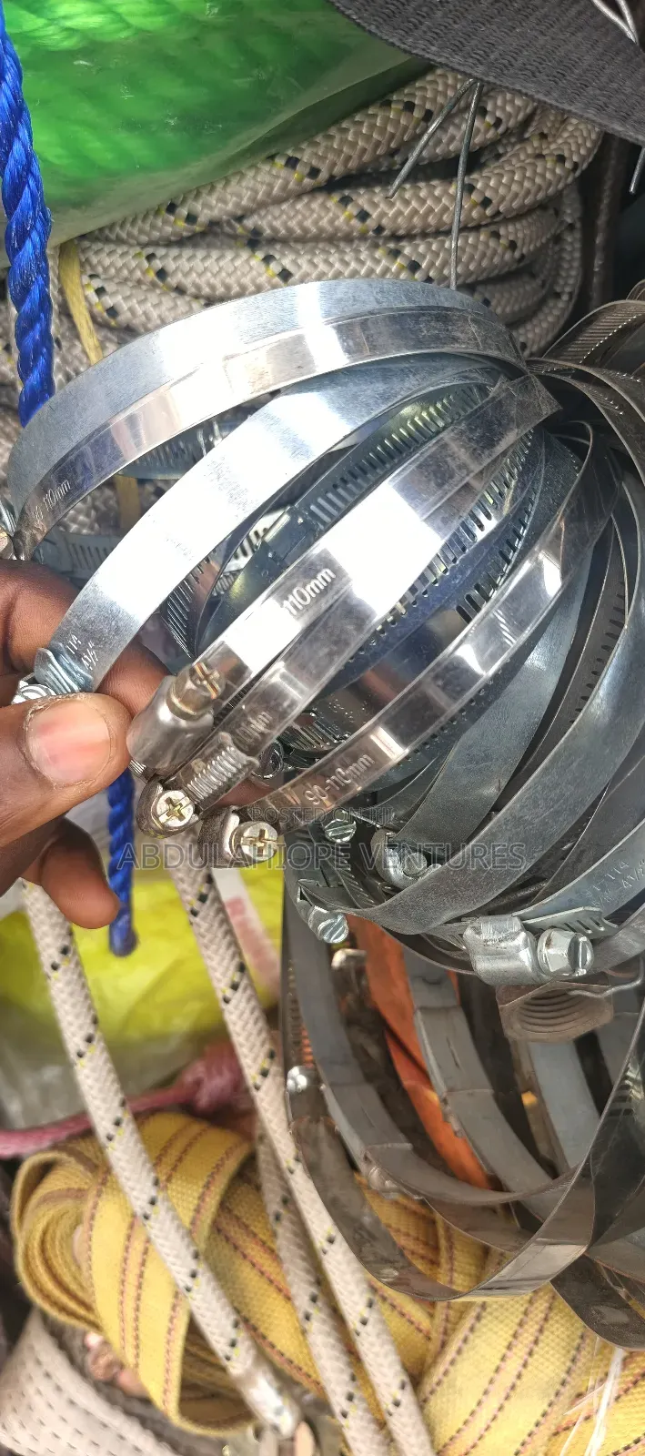 8" Original Stainless Hose Clip