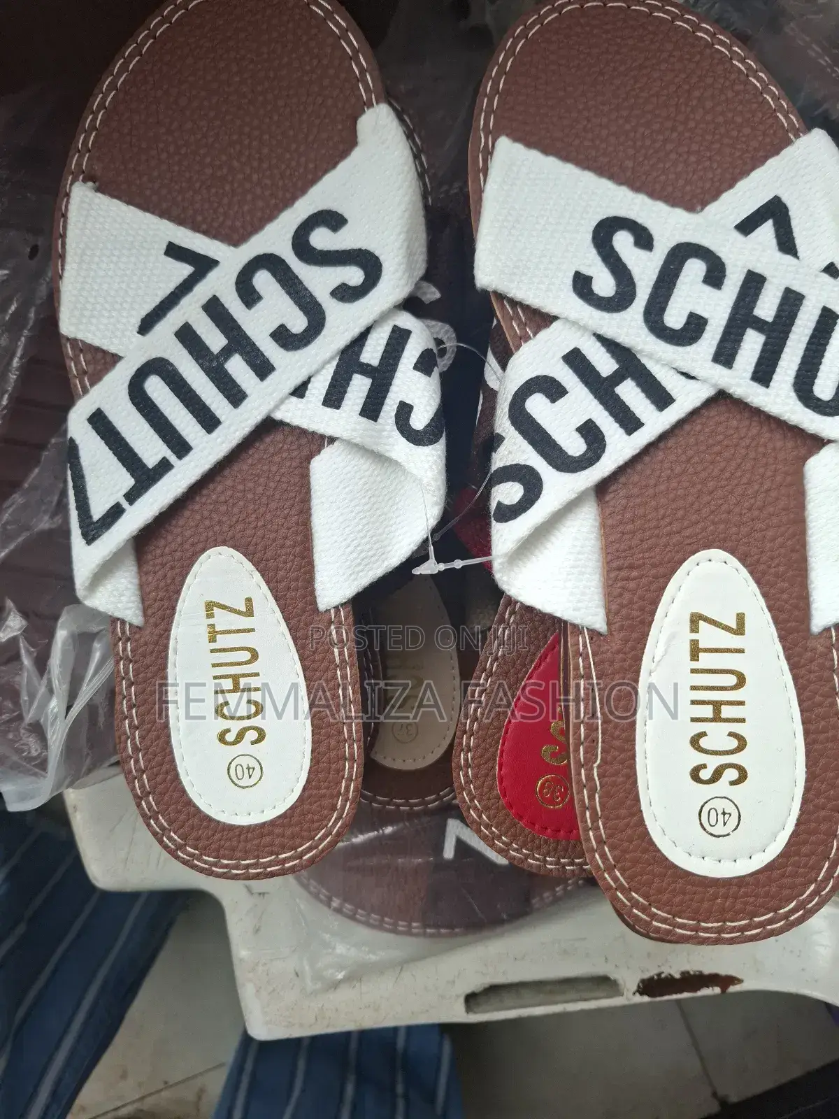 Schutz Platform Ladies Slides