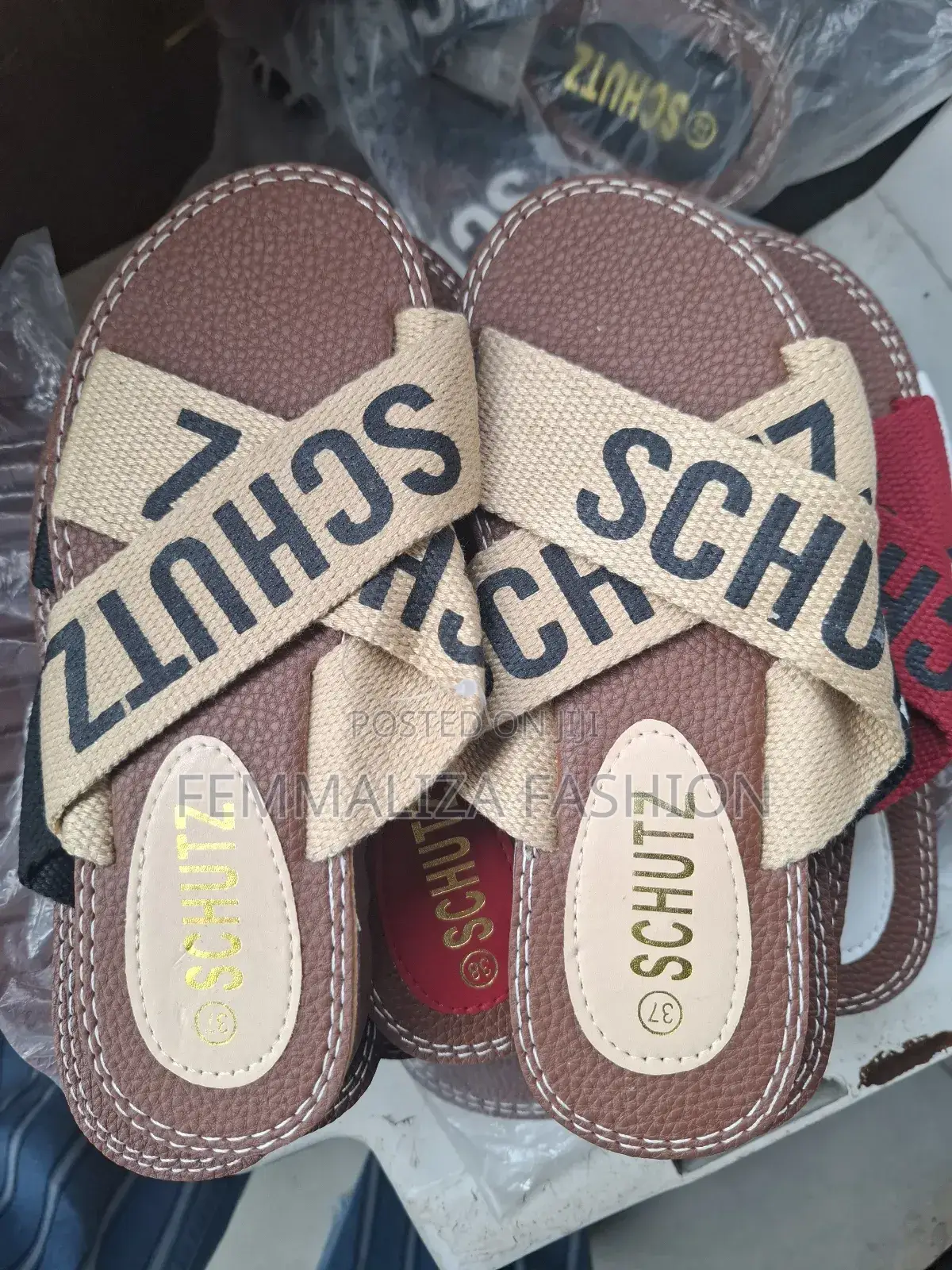 Schutz Platform Ladies Slides