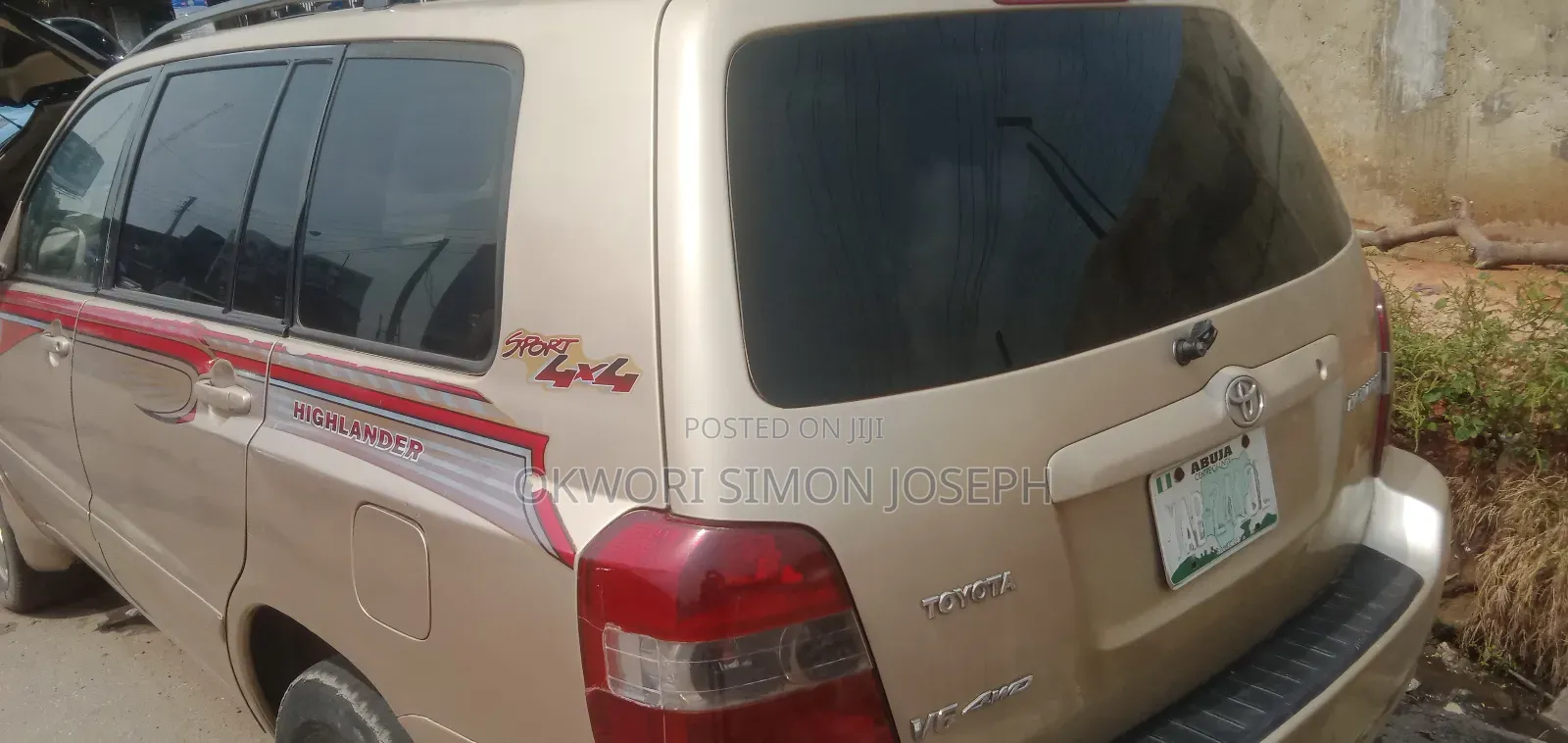 Toyota Highlander 2007 Gold