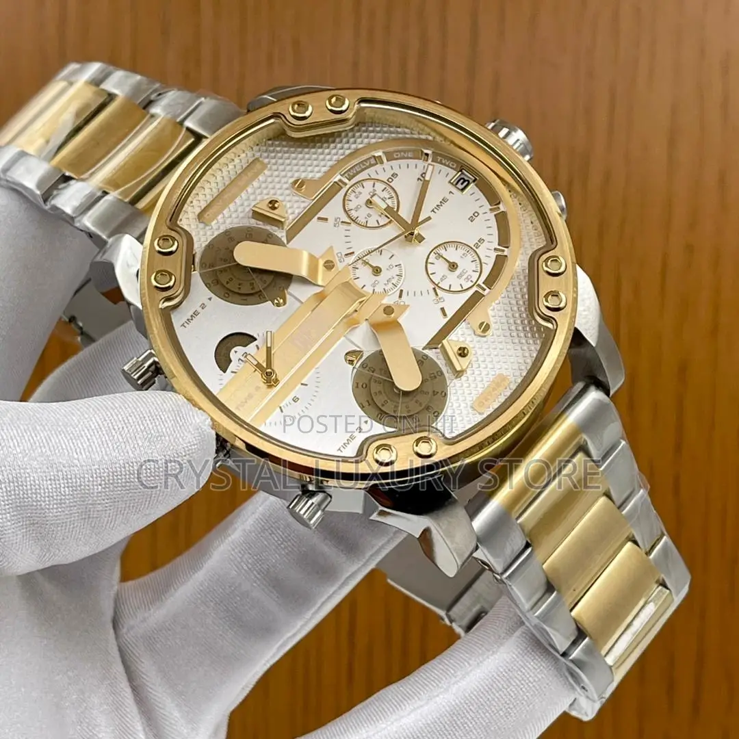 Diesel Quality Luxury Men Chronograph Chain Strap Wristwatch