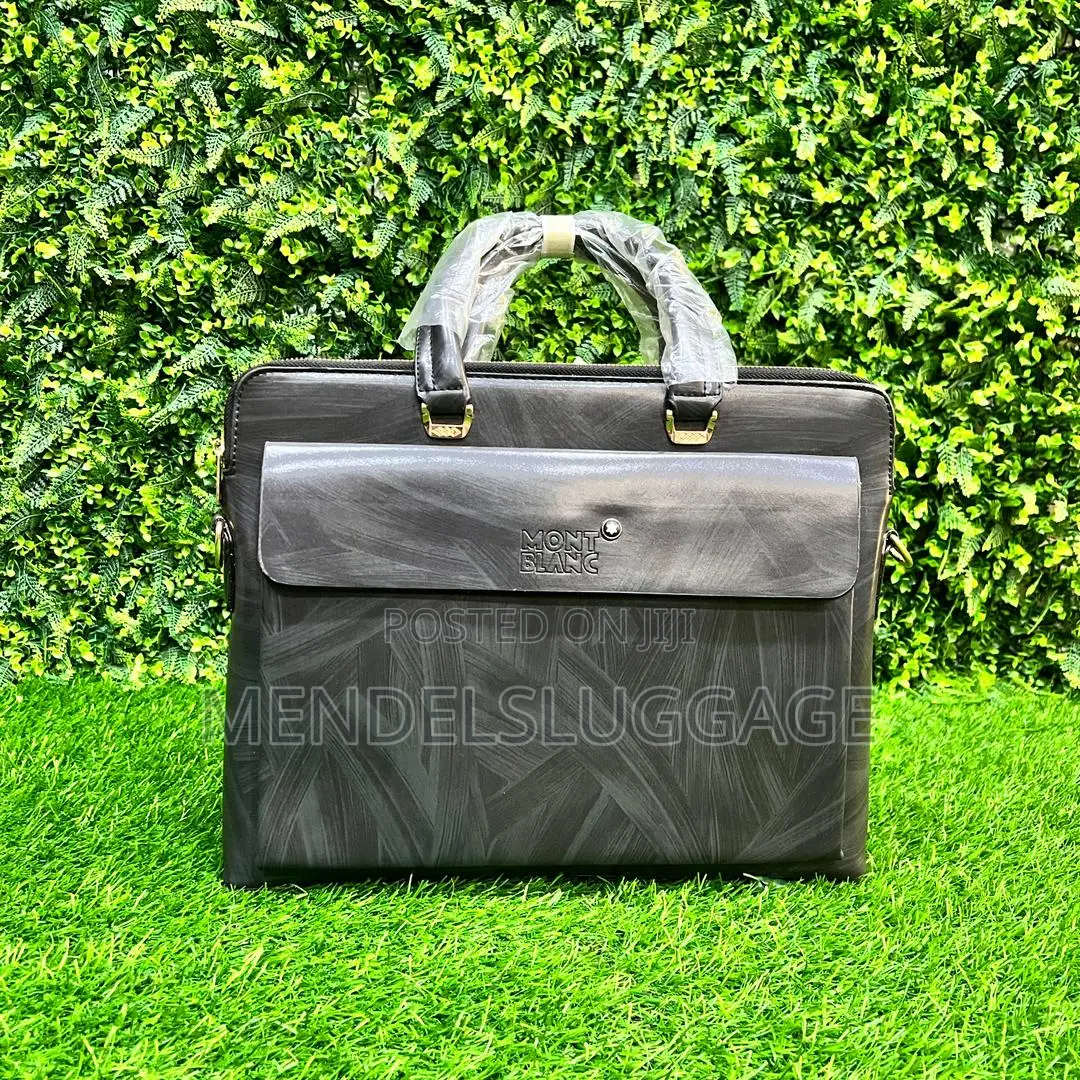 Mont Blanc Executive Leather Laptop Briefcase
