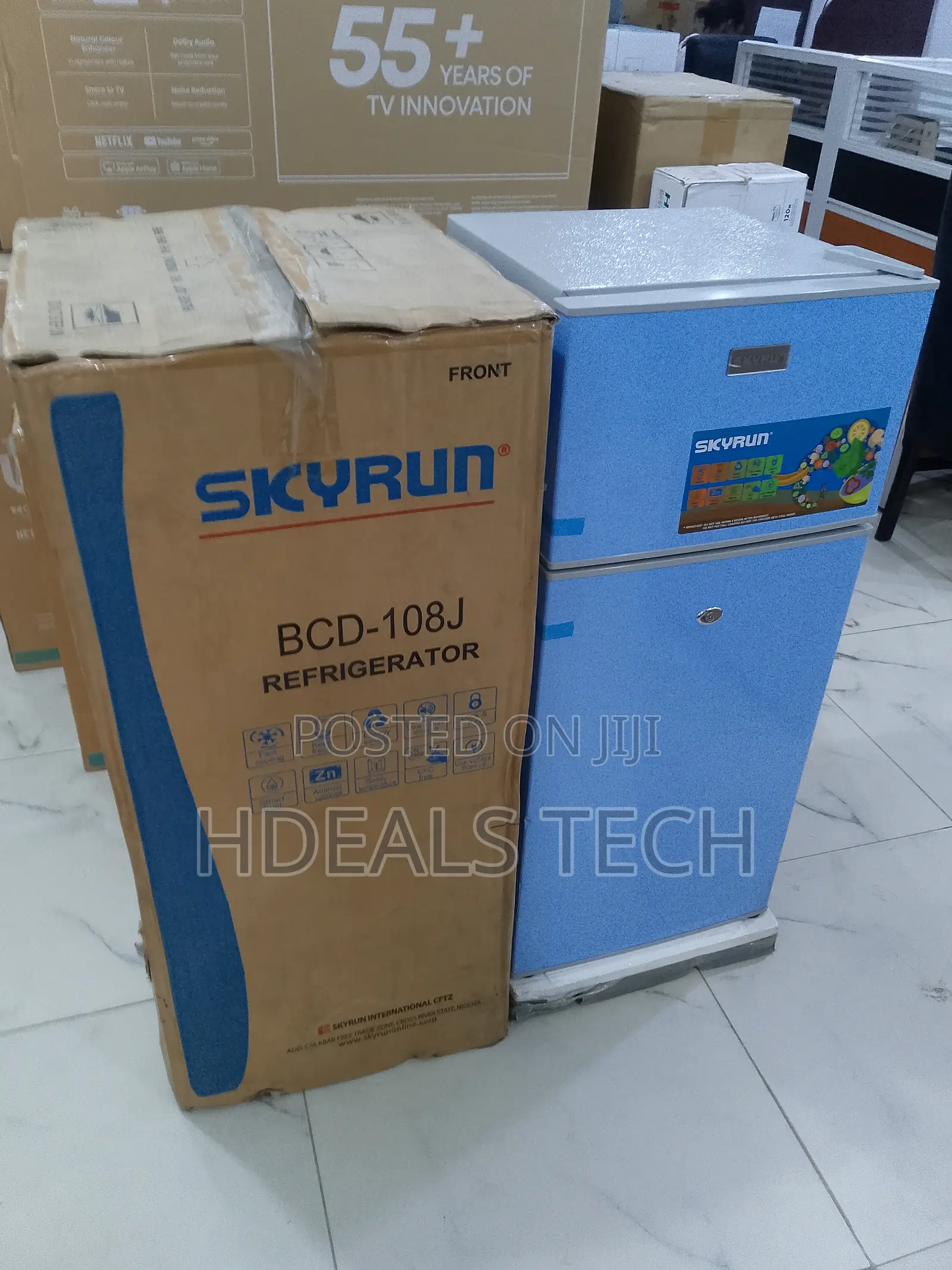 Original Skyrun 85l Double Door Fridge With Fast Cooling.