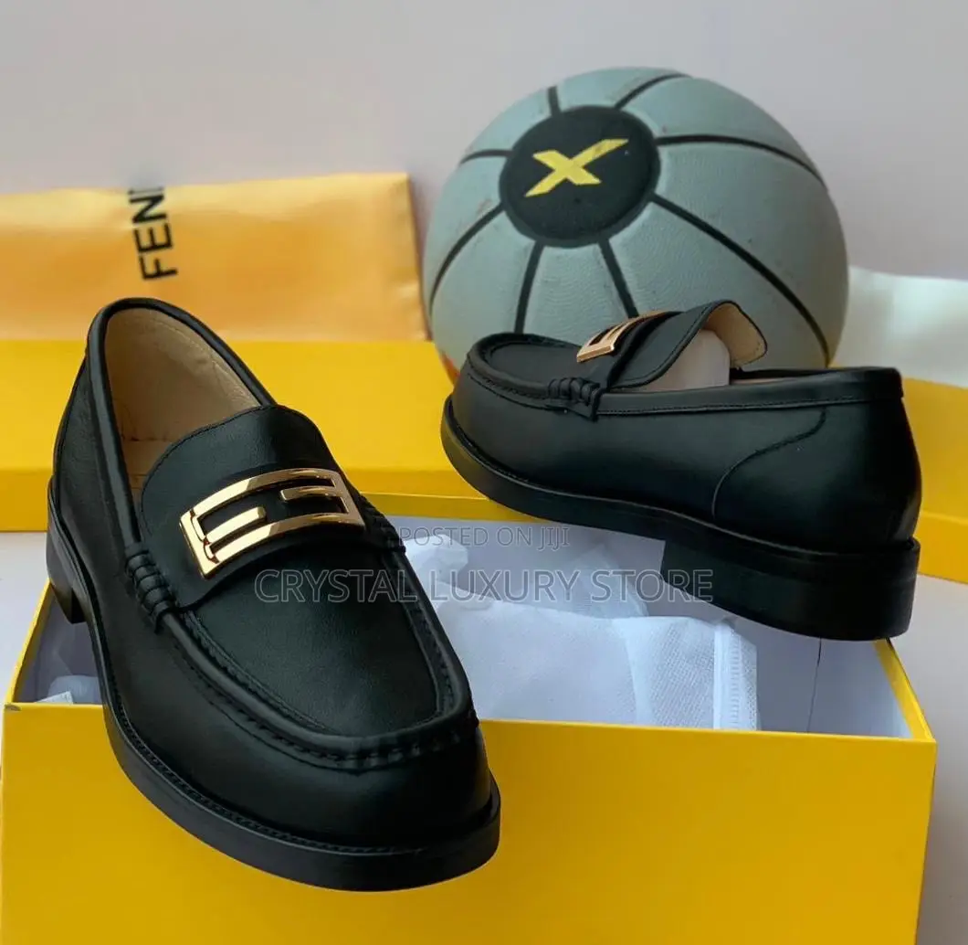 Fendi Quality Luxury Men Genuine Leather Shoe
