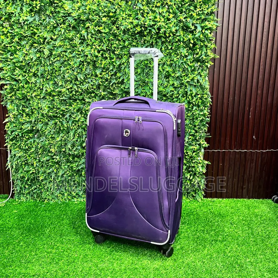 3-in-1 Purple Travel Luggage Set